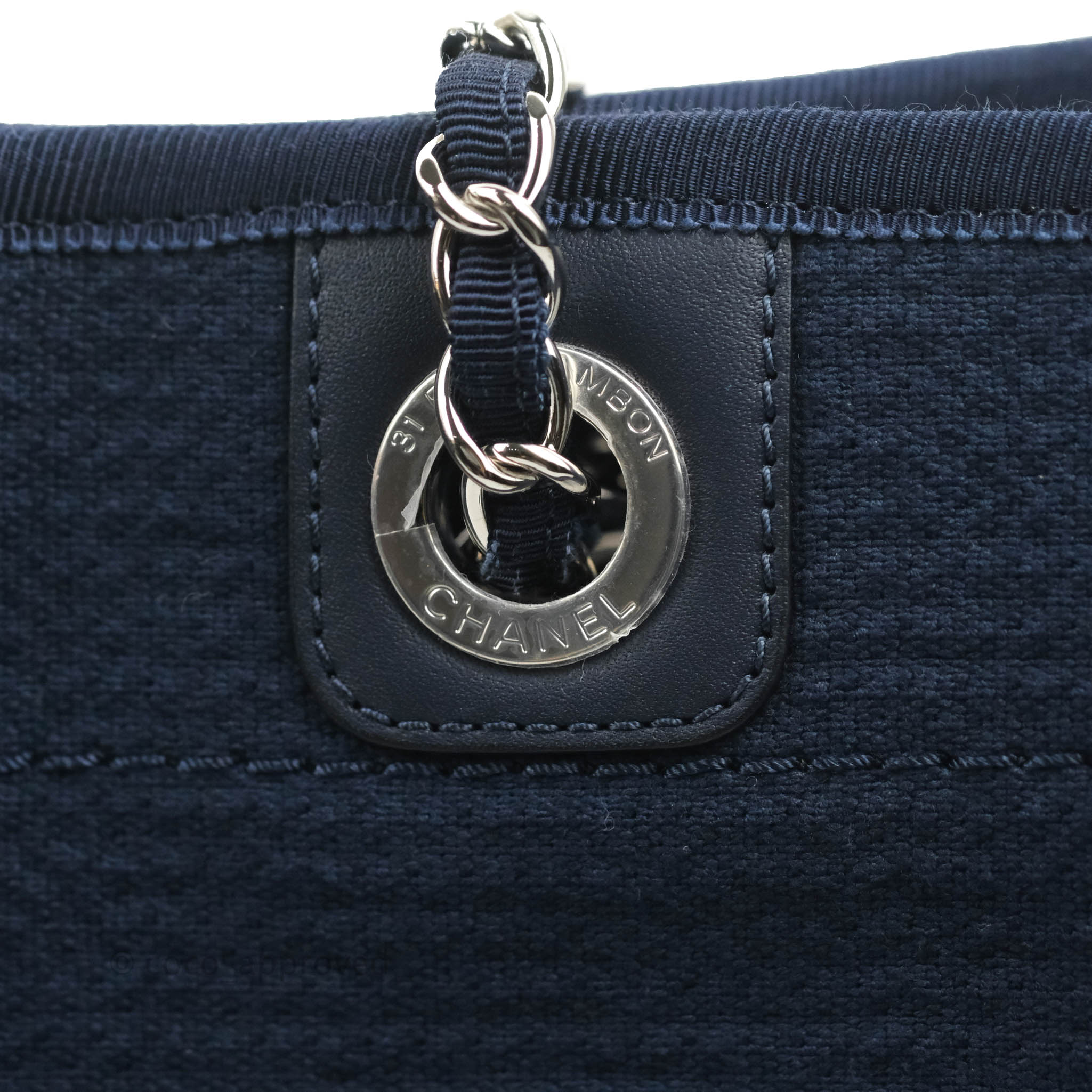 Chanel Canvas Deauville Medium Navy – Coco Approved Studio