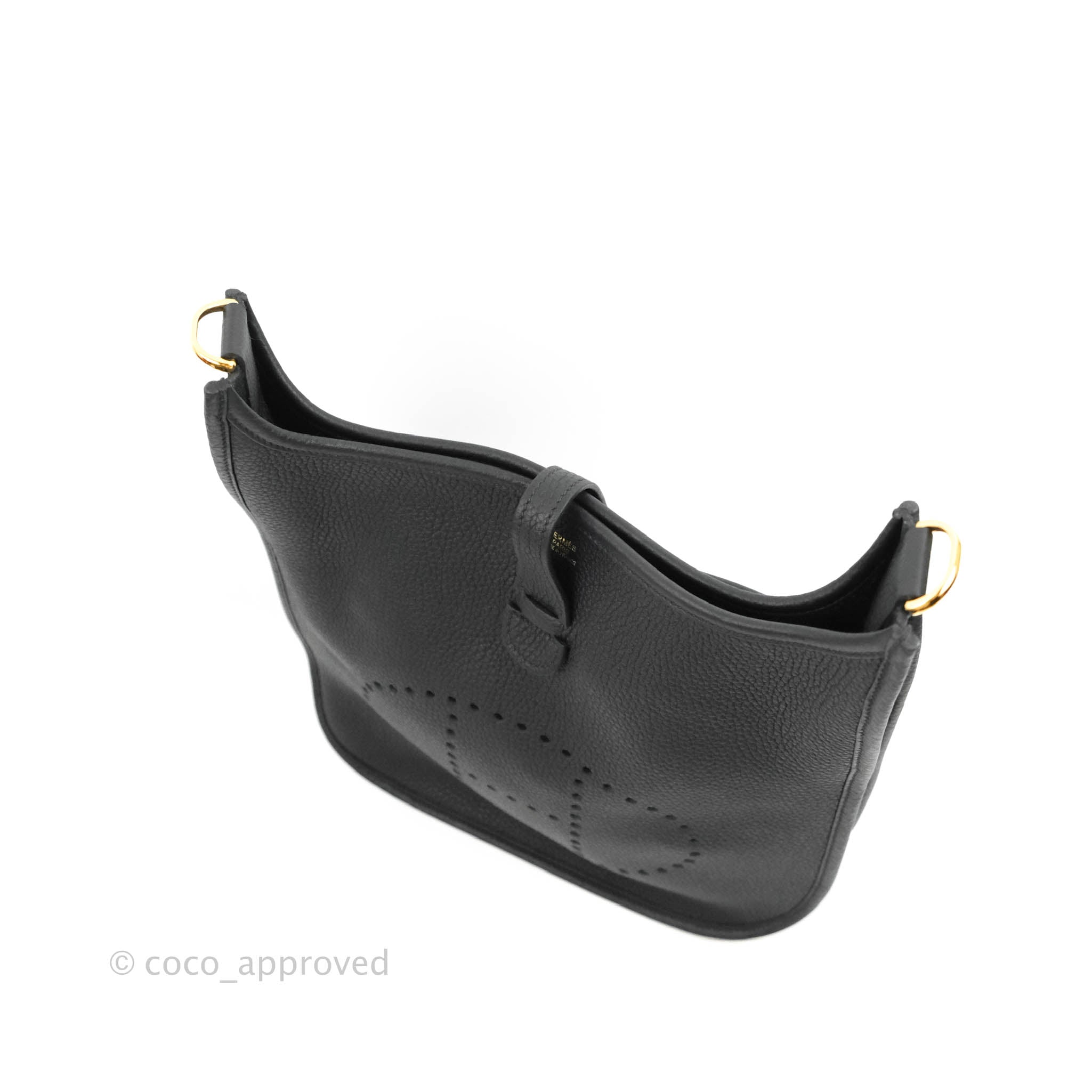 New HERMES Black 2022 Evelyne III 29 Clemence Taurillon Crossbody Bag –  Fashion Reloved