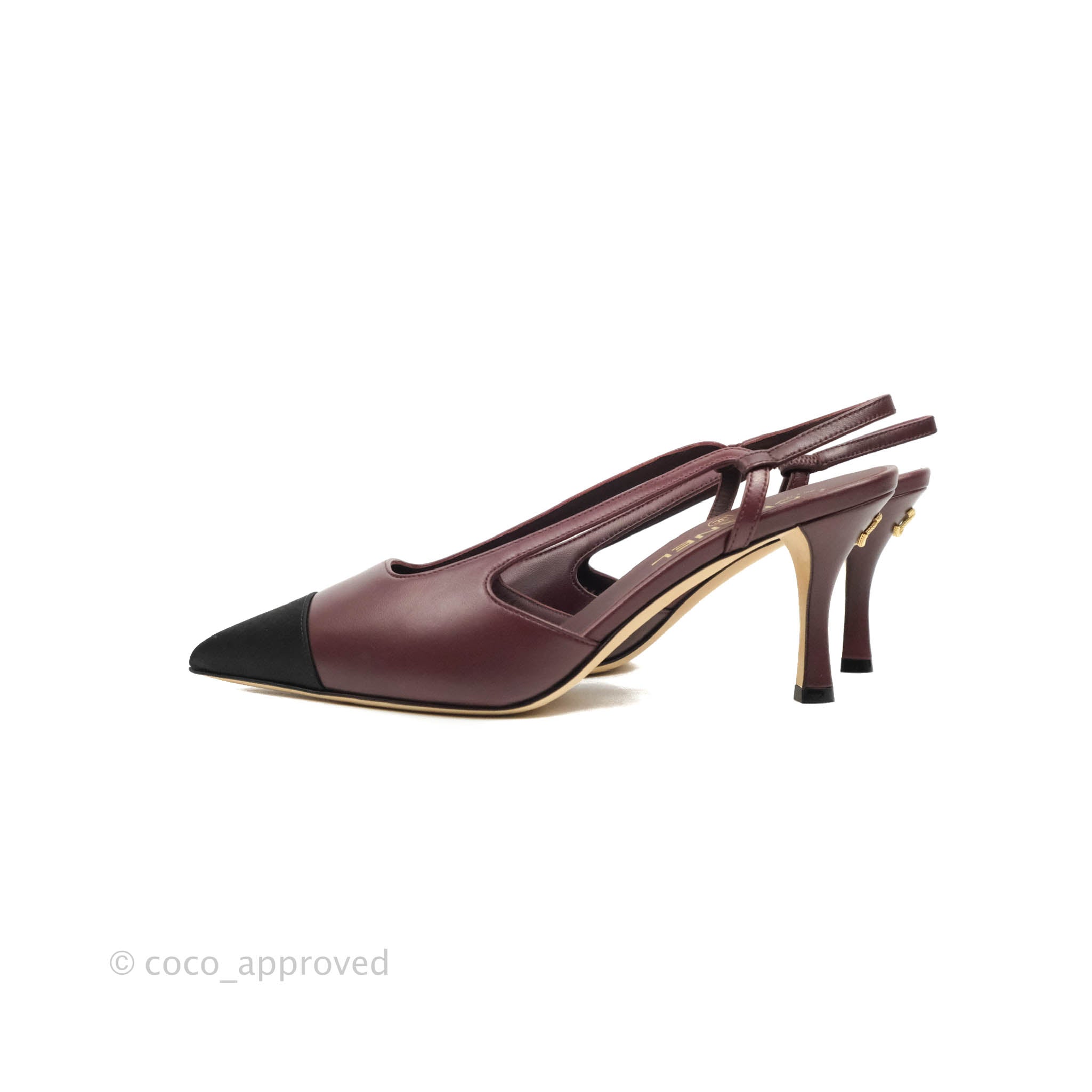 Chanel Slingback Beige Leather ref.22046 - Joli Closet