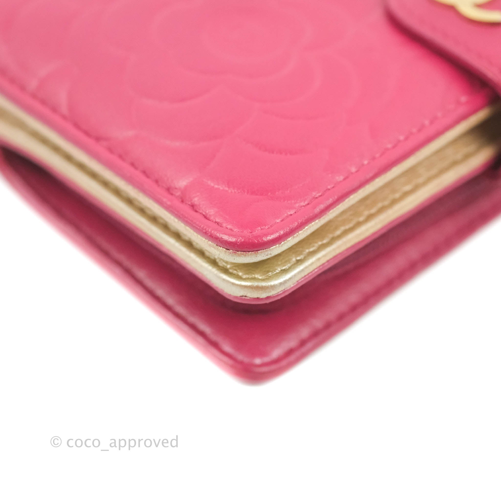 Chanel Pink Lambskin Camellia Long Flap Wallet – Jadore Couture