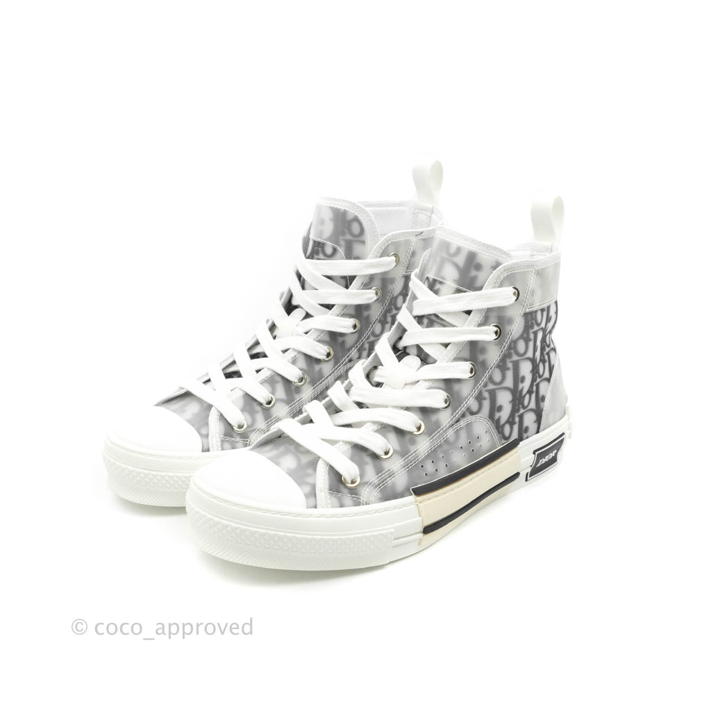 Christian Dior B23 Black Oblique High-Top Sneakers