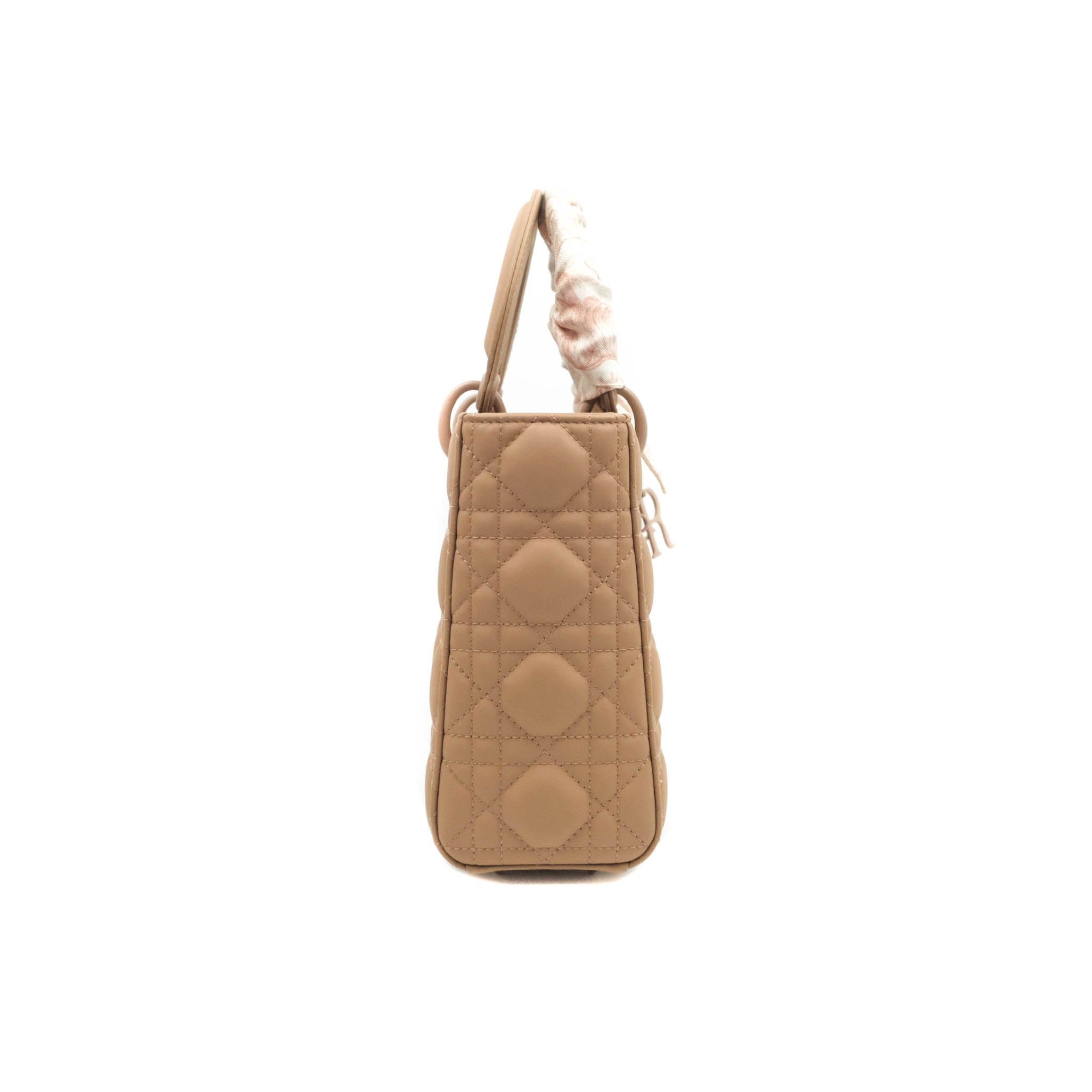 Small Lady Dior My ABCDior Bag Aesthetic Beige Cannage Lambskin