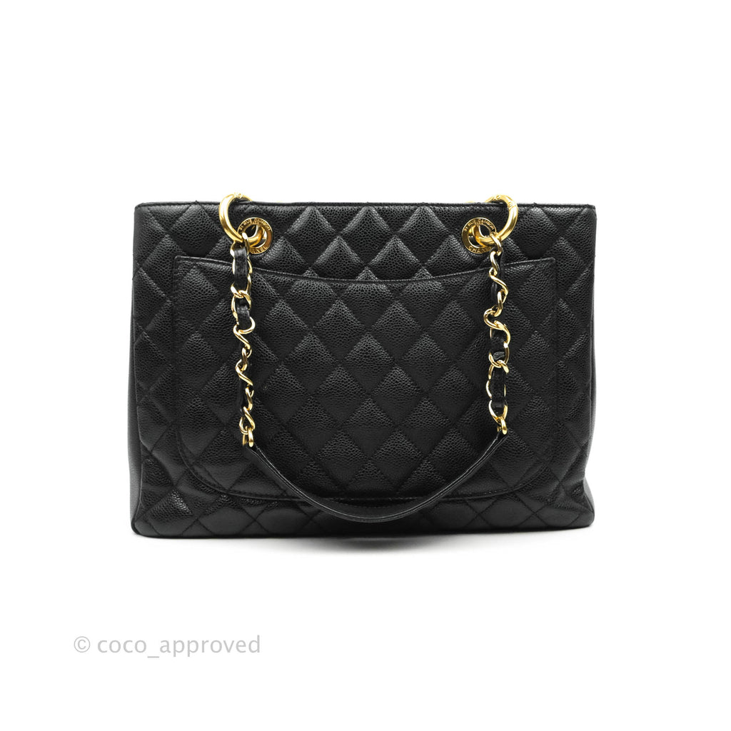 Chanel GST Black Caviar Gold Hardware