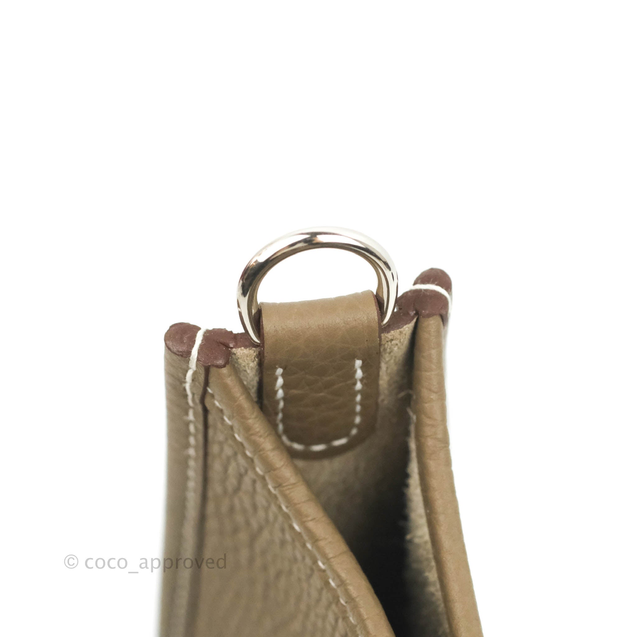 Hermès Hermes Mini Evelyne Bag Grey Leather ref.552316 - Joli Closet