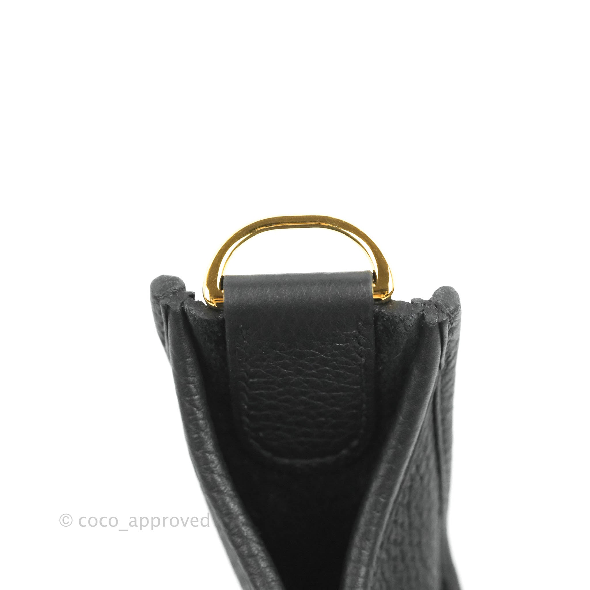 Hermes Evelyne III 29 Black Clemence Gold Hardware – Coco Approved Studio