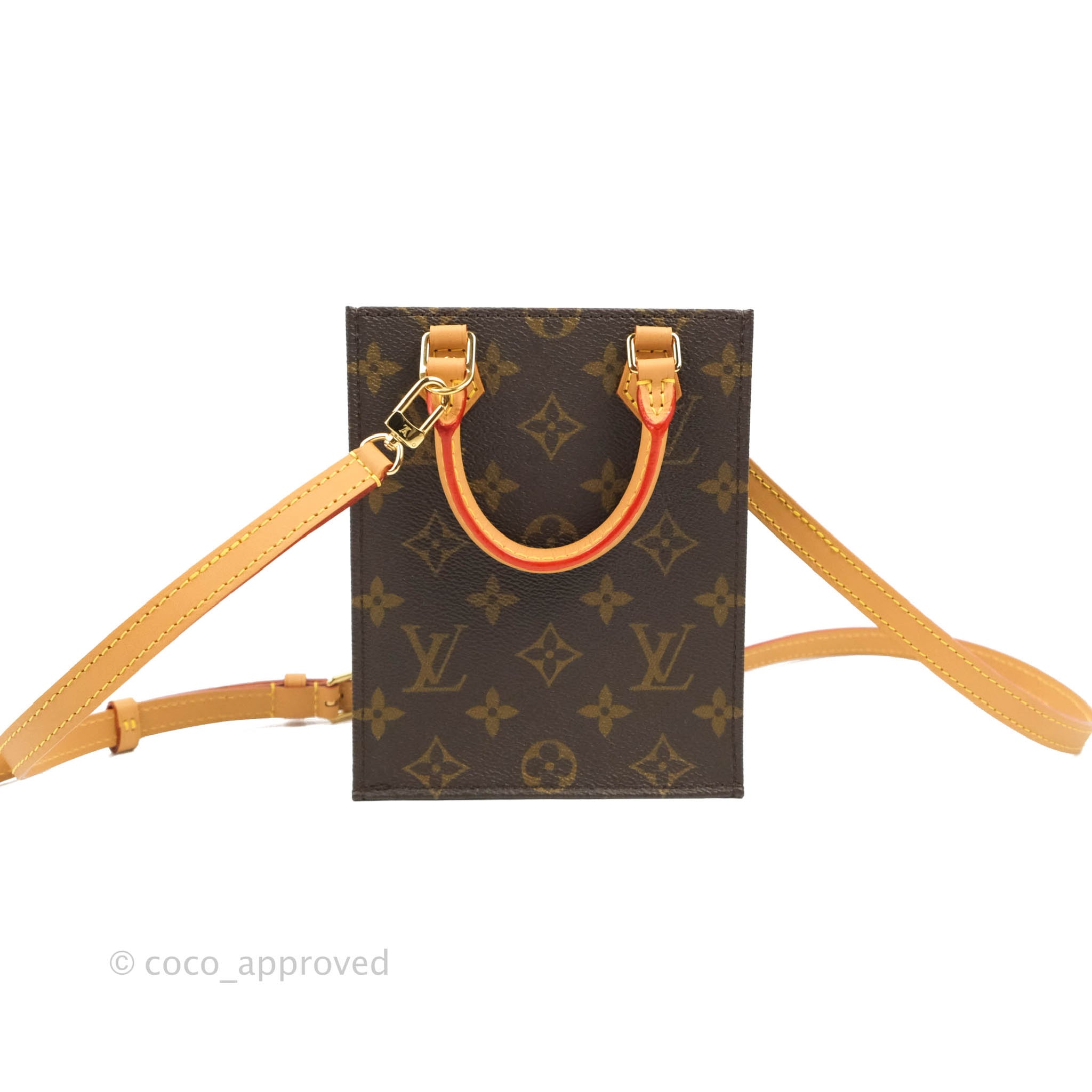 Louis Vuitton Monogram Canvas Petit Sac Plat bag – Coco