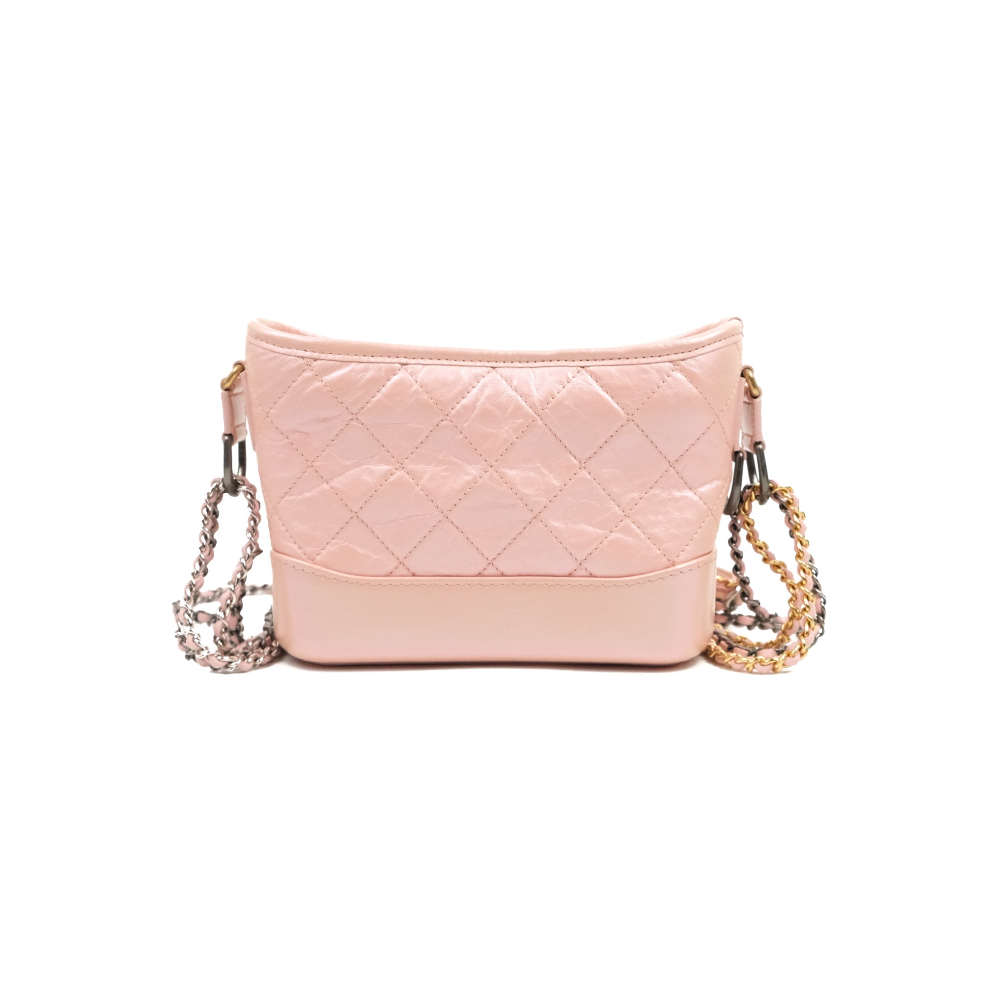 Chanel Small Gabrielle Hobo Iridescent Pink Aged Calfskin Mixed Hardwa – Coco  Approved Studio