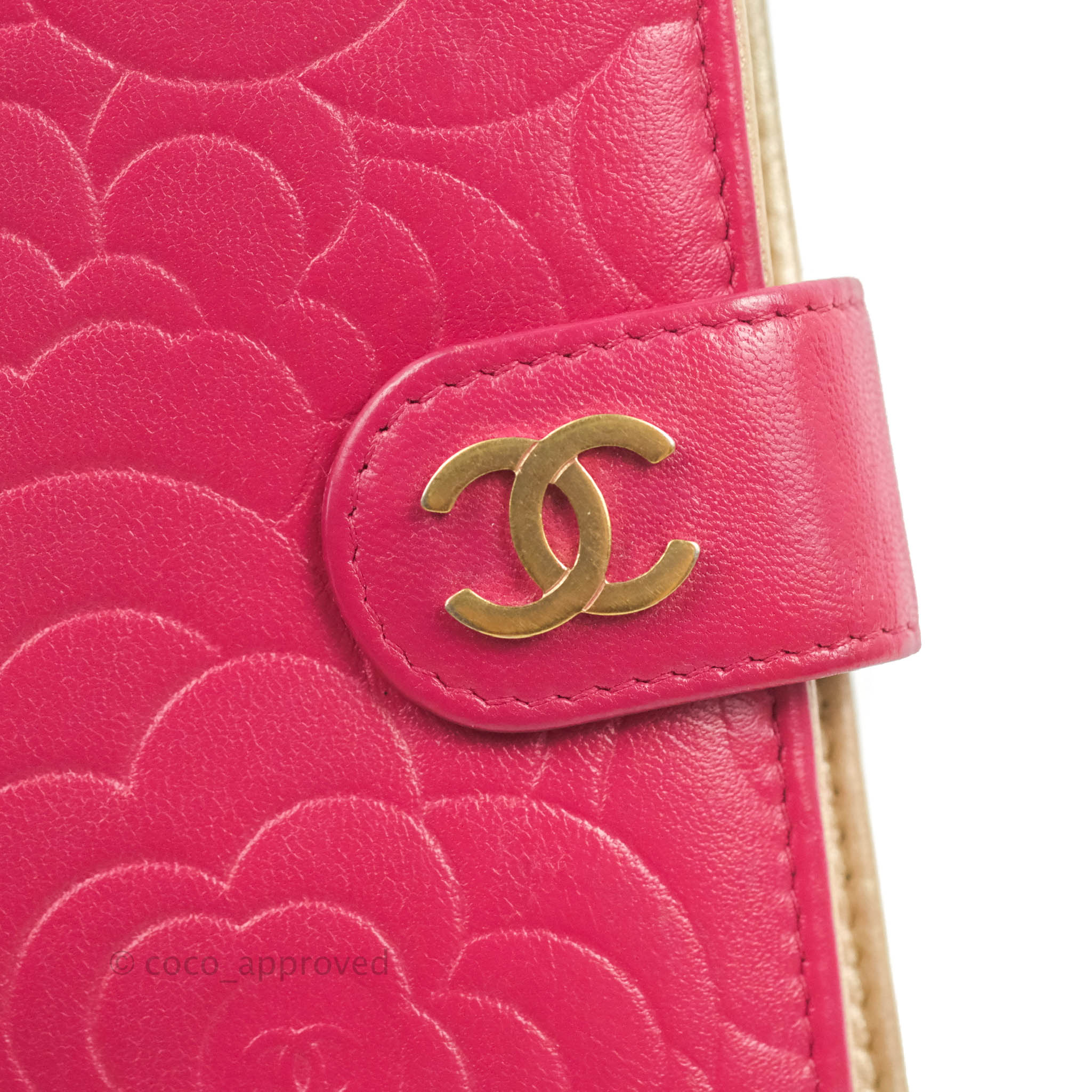 Chanel - Pink Calfskin Timeless 'CC' Compact Wallet