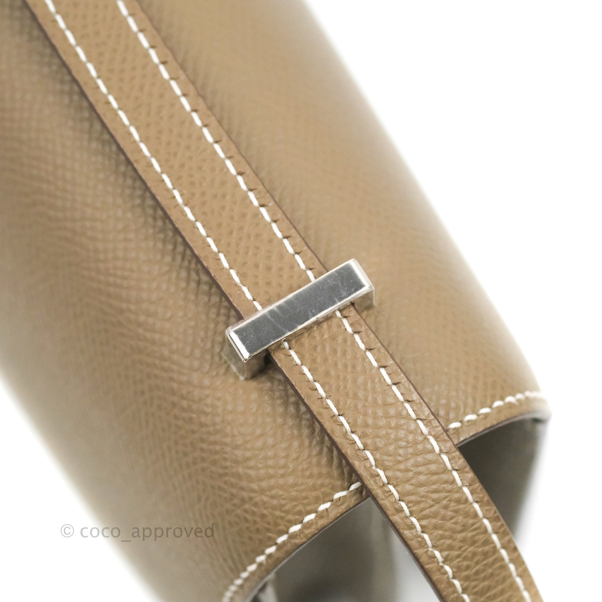 Hermès Constance Mini 18cm Gris Etain Epsom Leather Palladium hardware