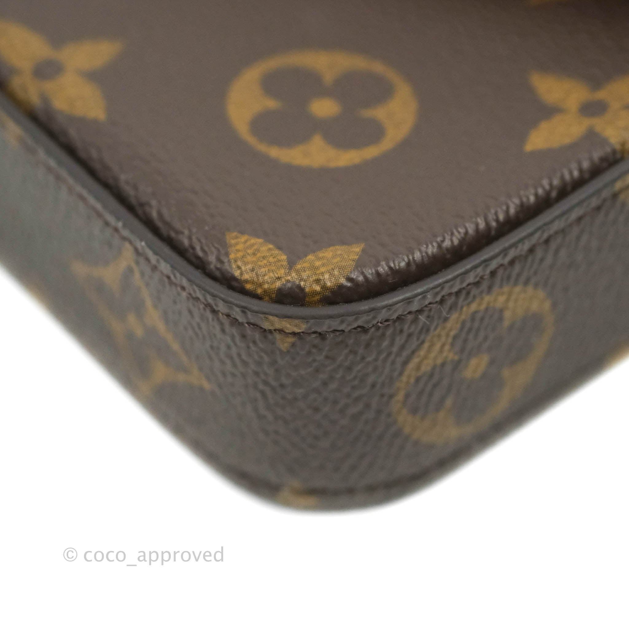 Louis Vuitton Monogram Canvas Fuchsia Felicie Pochette Bag - Yoogi's Closet