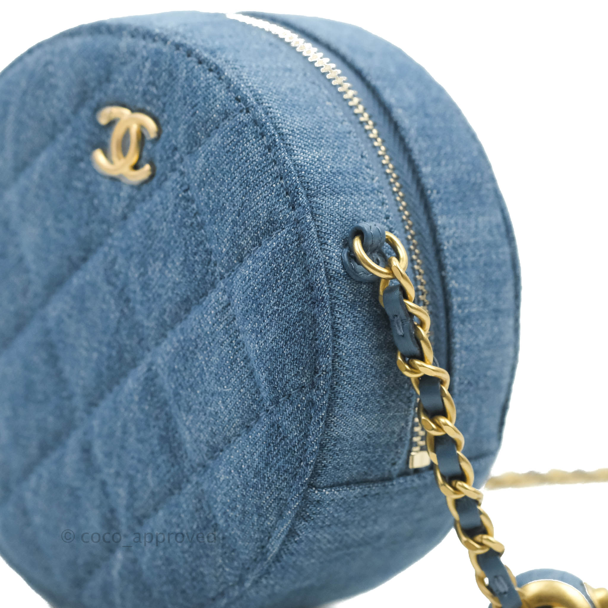 Chanel 21B Black Caviar Mini Wallet On Chain Gold COCO Shoulder Crossbody  Bag