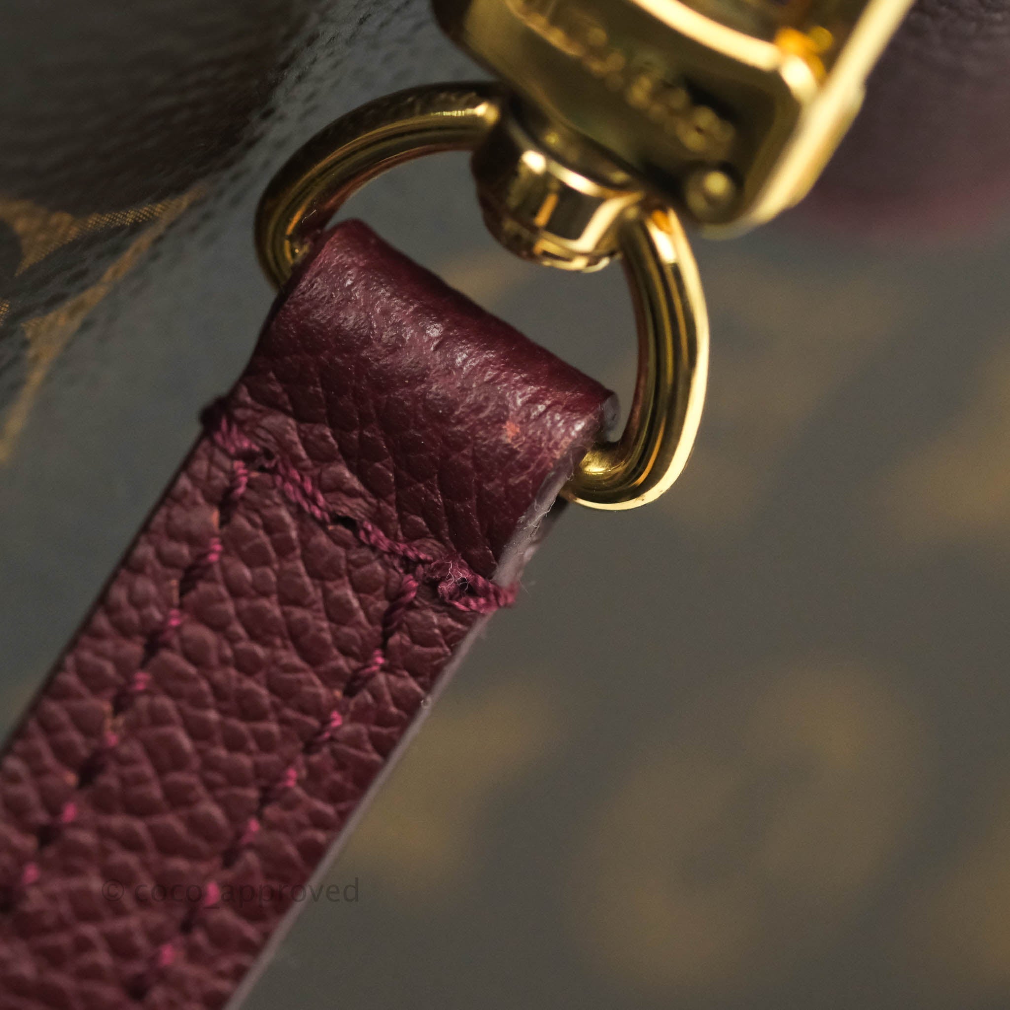 Louis Vuitton Flandrin Monogram Navy Burgundy Tote Bag – Coco
