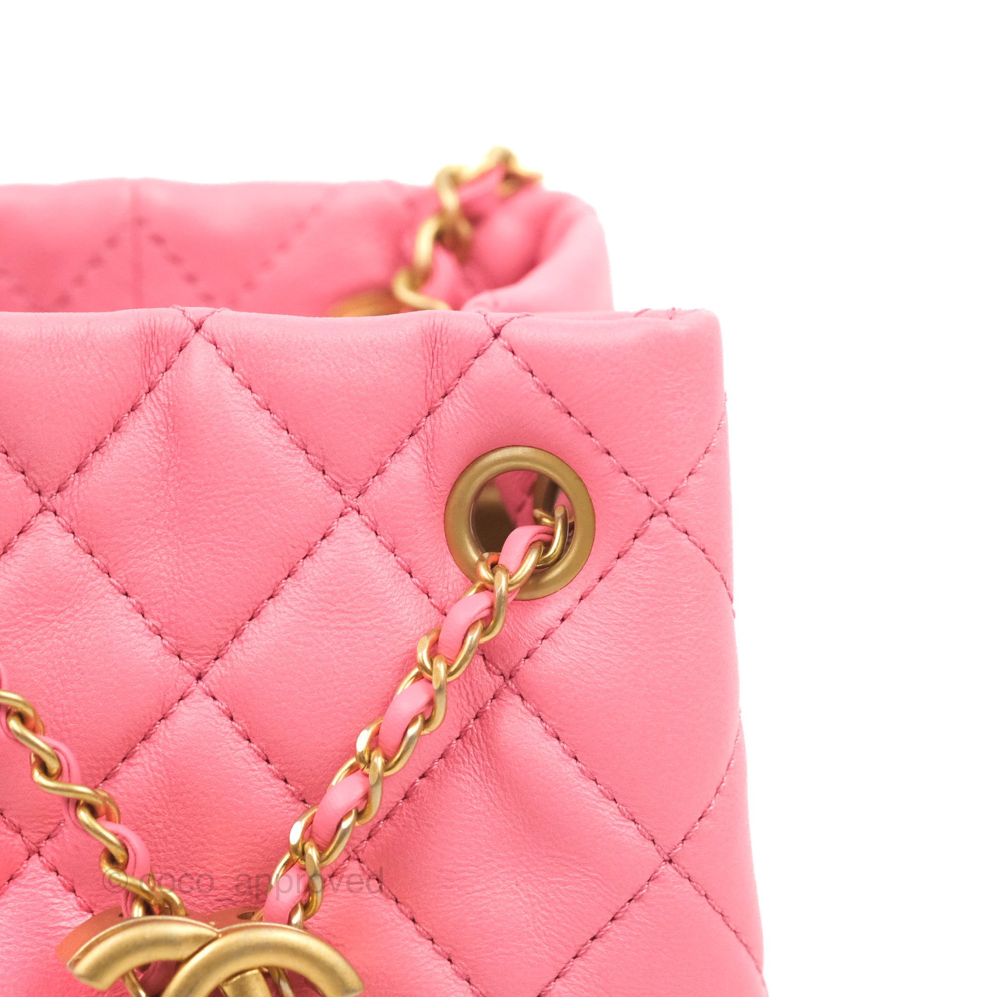 Chanel Drawstring Bucket Bag Pink Tweed – ＬＯＶＥＬＯＴＳＬＵＸＵＲＹ
