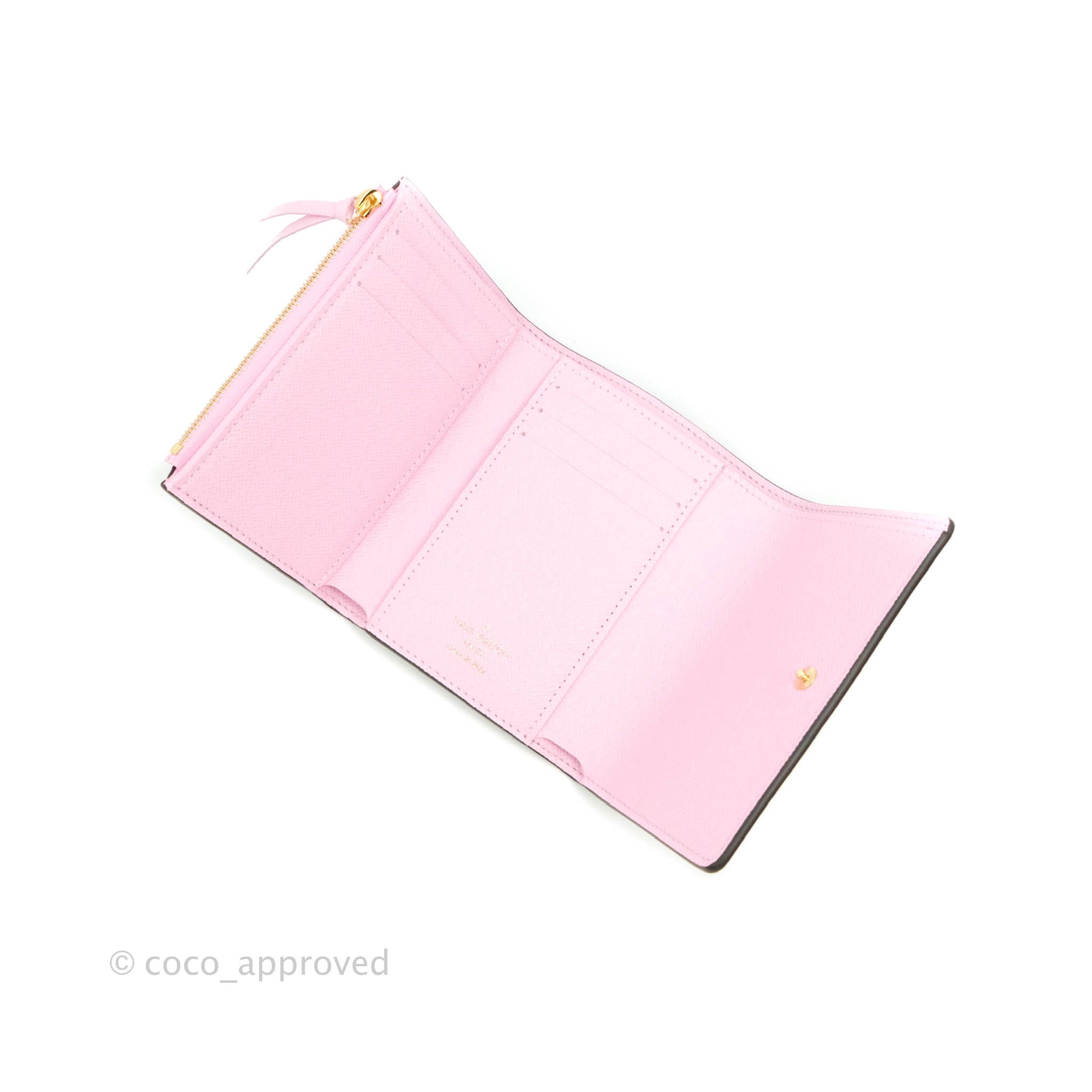 LOUIS VUITTON Monogram 2021 Christmas Animation Japanese Garden Victorine  Wallet Wisteria Pink 913114