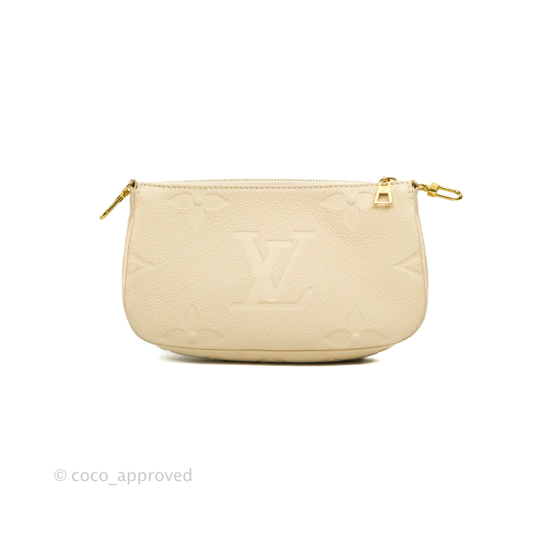 Louis Vuitton Multi Pochette Accessoires Cream Monogram Empreinte