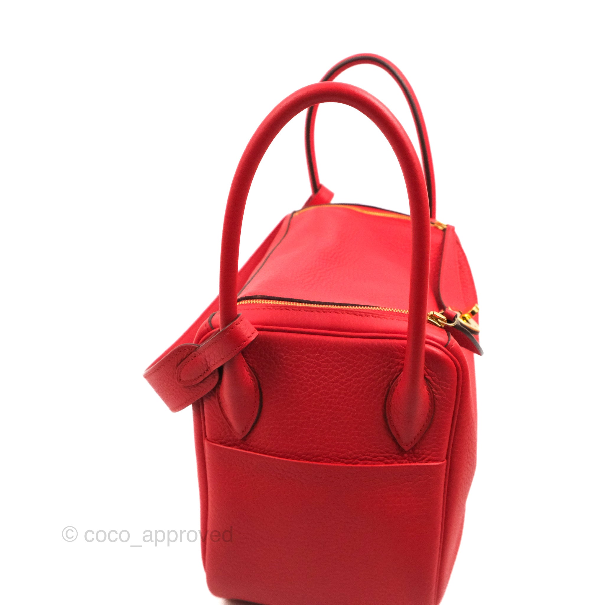 Hermès Lindy 26 Rouge de Coeur Clemence Gold Hardware – Coco