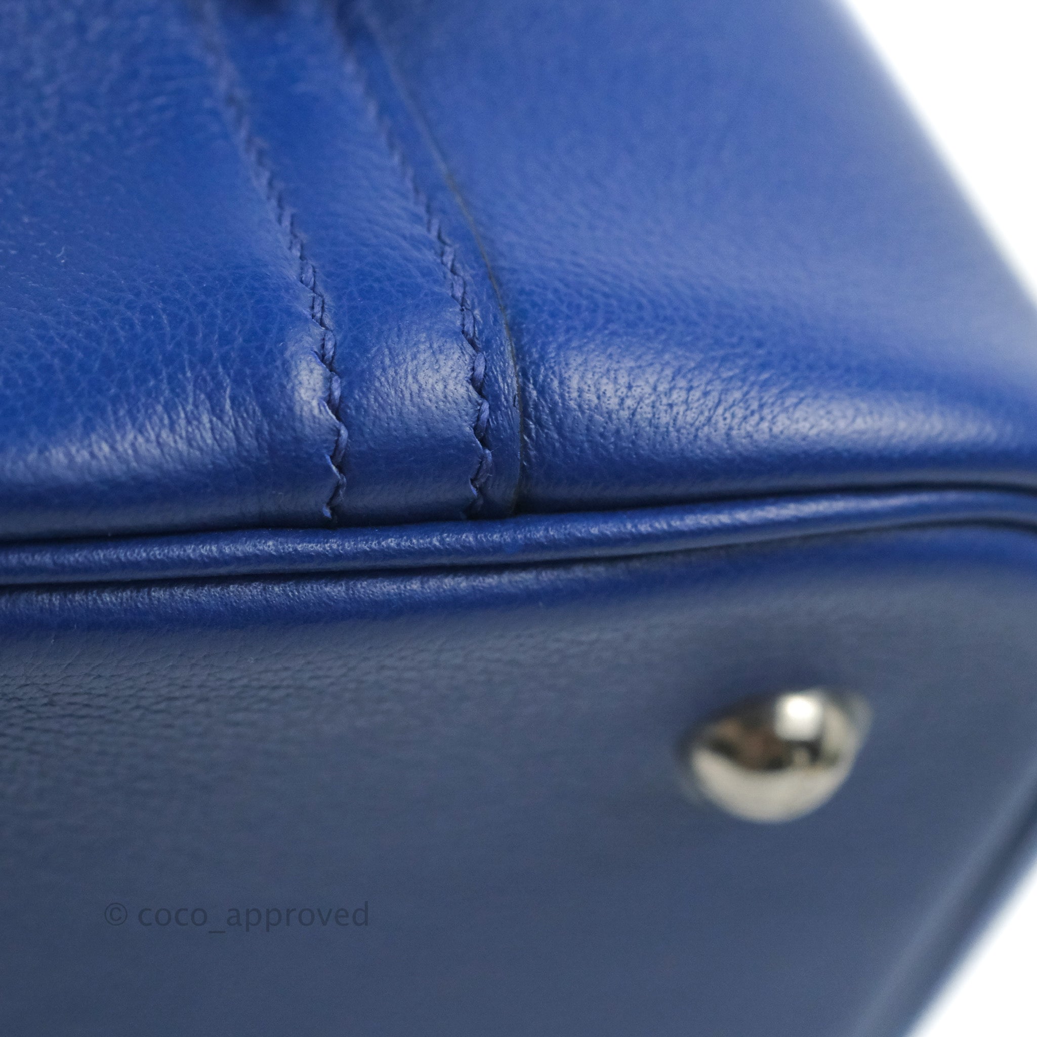 Hermès Bolide 25 Bleu Brume Epsom Palladium Hardware – Coco