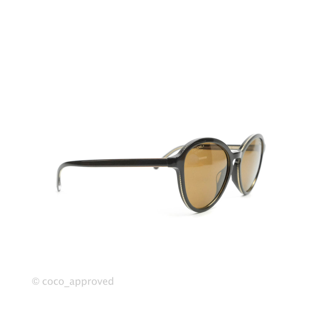 Chanel Pantos Brown Polarized Sunglasses