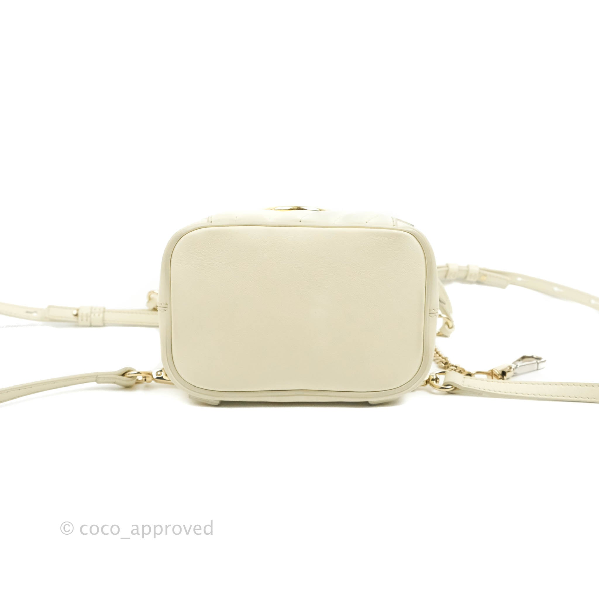 chloe faye mini backpack white Chloé Mini Faye Backpack Ivory White Calfskin – Coco Approved Studio