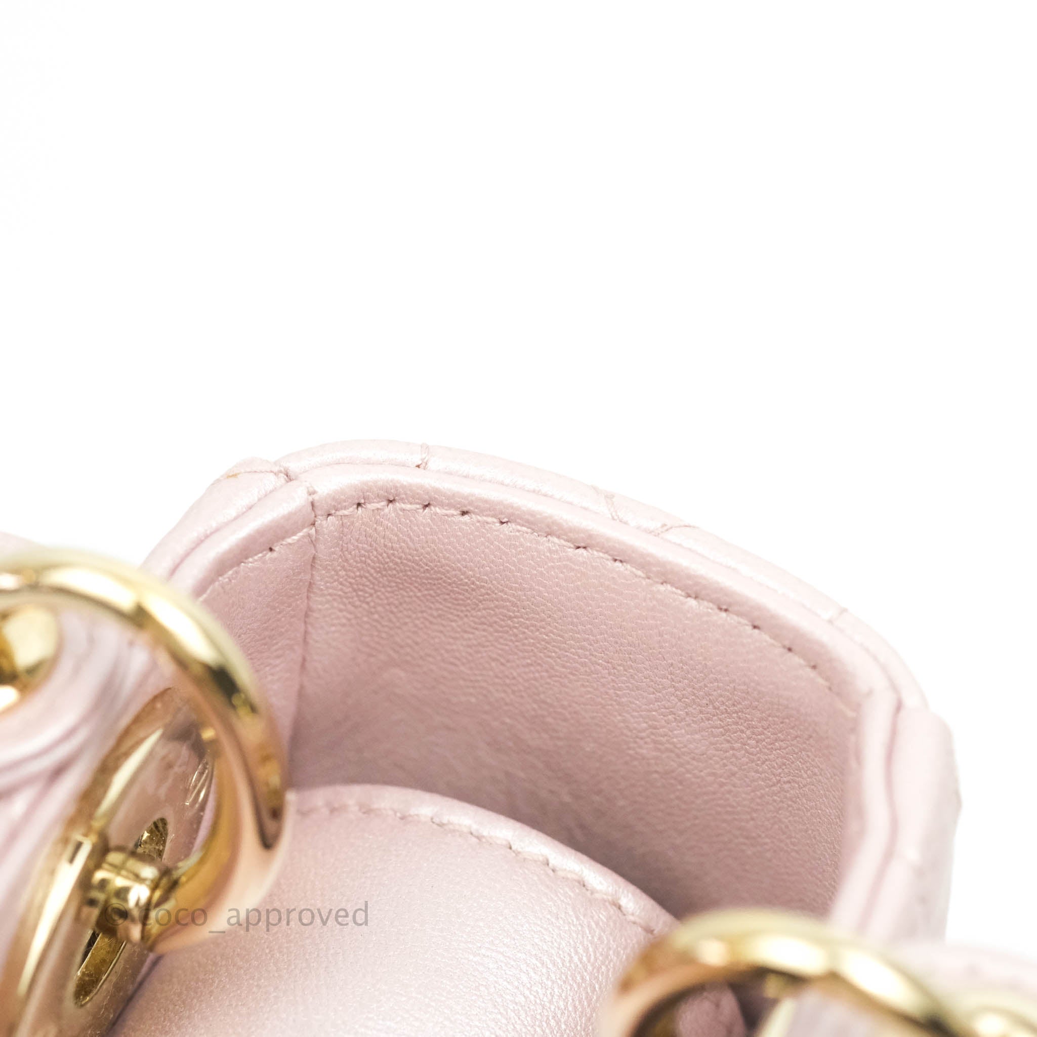 Mini Lady Dior Bag Light Pink Cannage Lambskin
