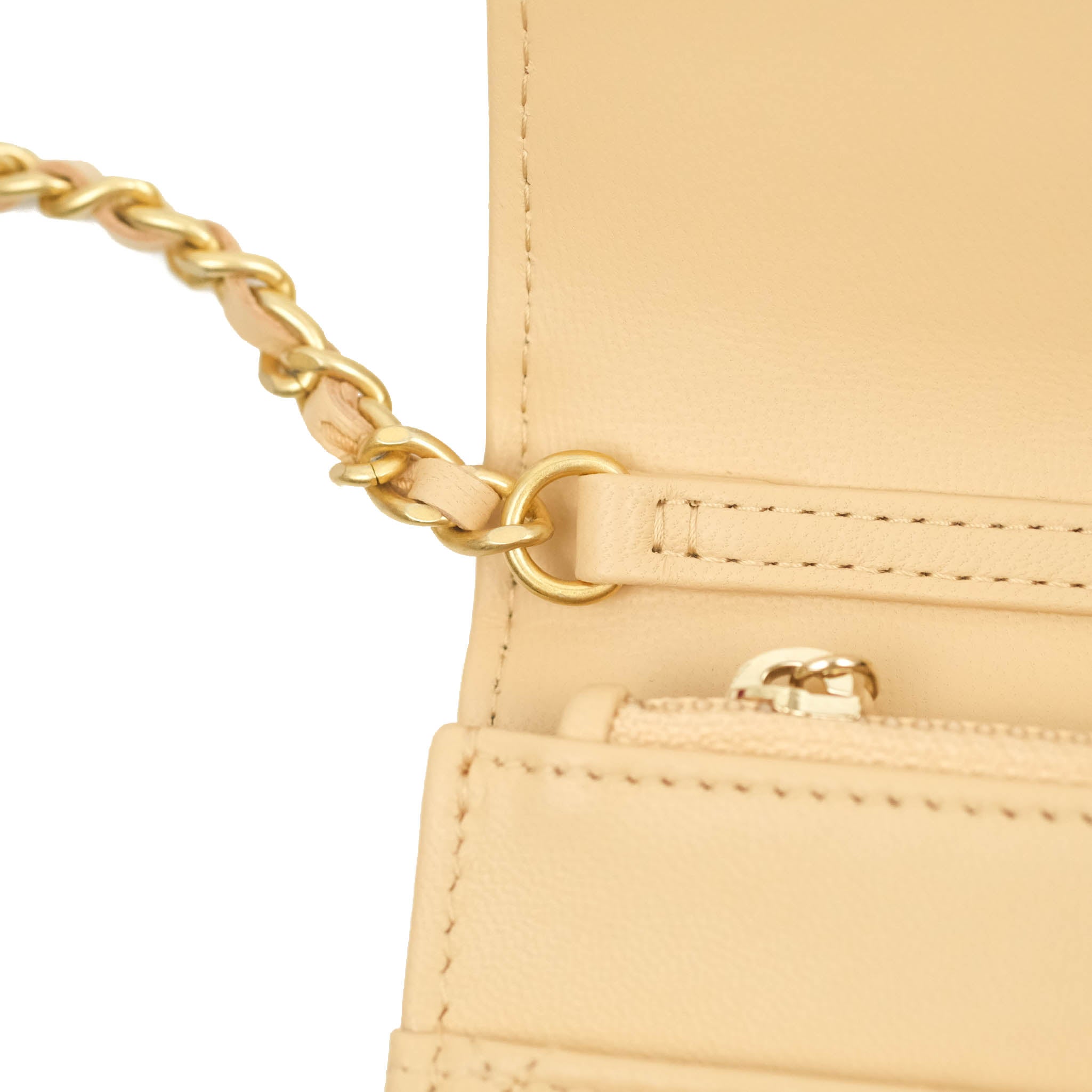 chanel long wallet on chain caviar