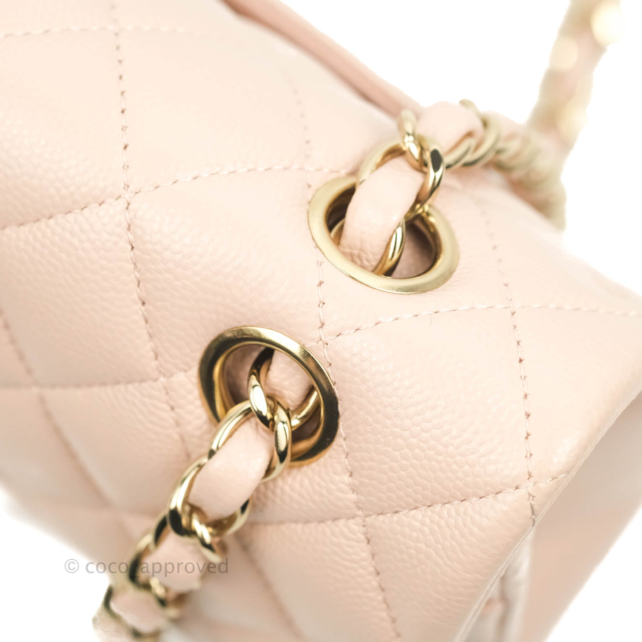 Chanel Small Classic Quilted Flap Rose Clair Pink Caviar Gold Hardware – Coco  Approved Studio