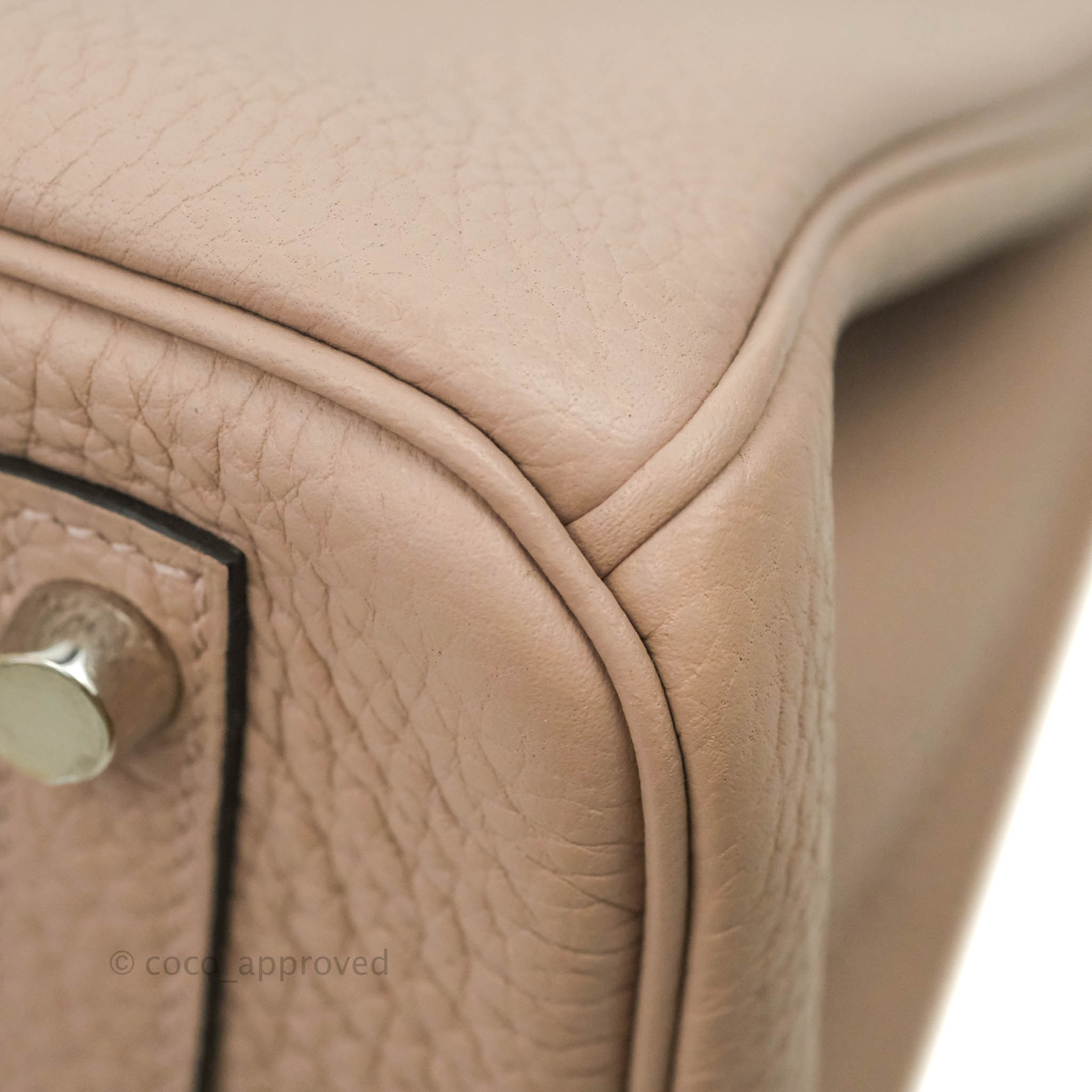 Rare* Hermes Birkin 30 Handbag Glycine Clemence Leather With Palladiu –  Bags Of Personality