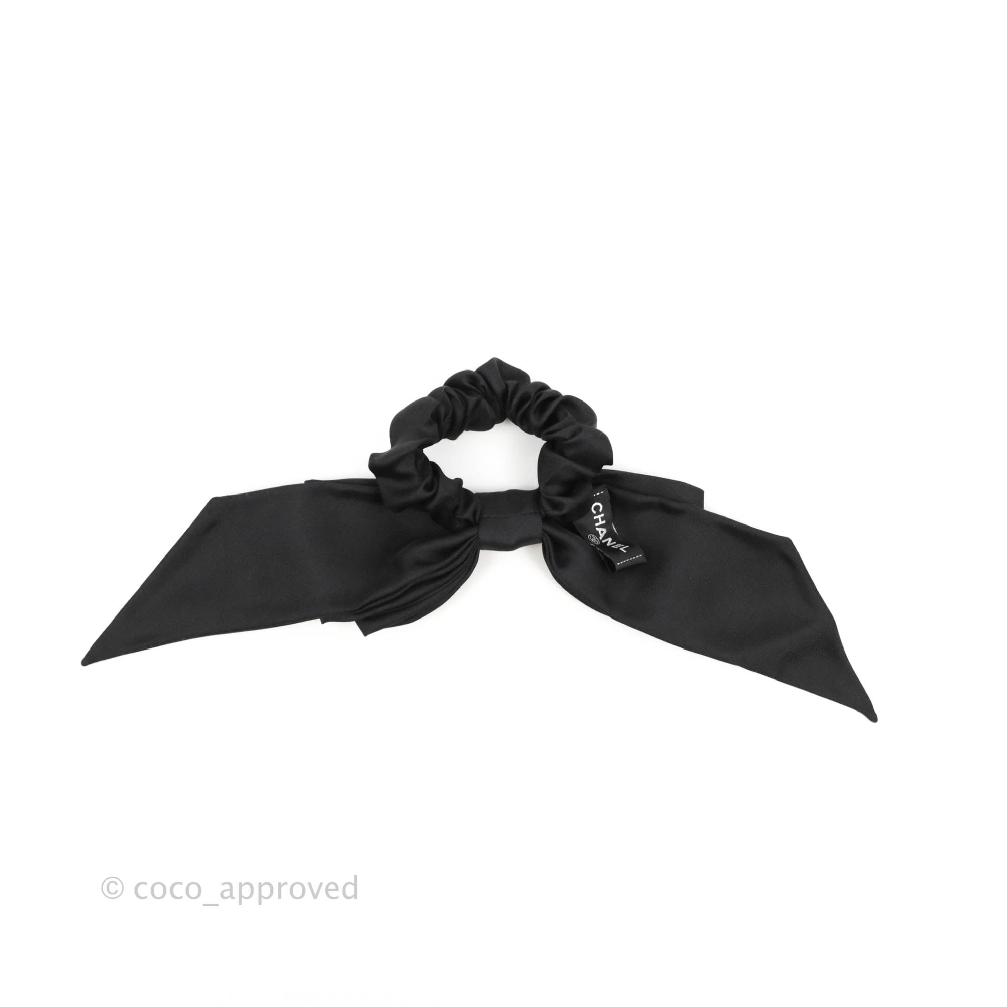 Chanel Bow Silk Hair Accessory Black – Coco Approved Studio
