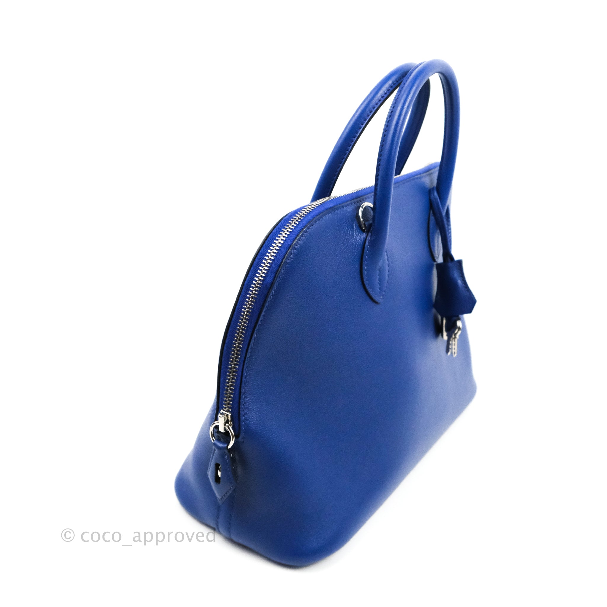 Hermès Bolide 25 Bleu Brume Epsom Palladium Hardware – Coco Approved Studio