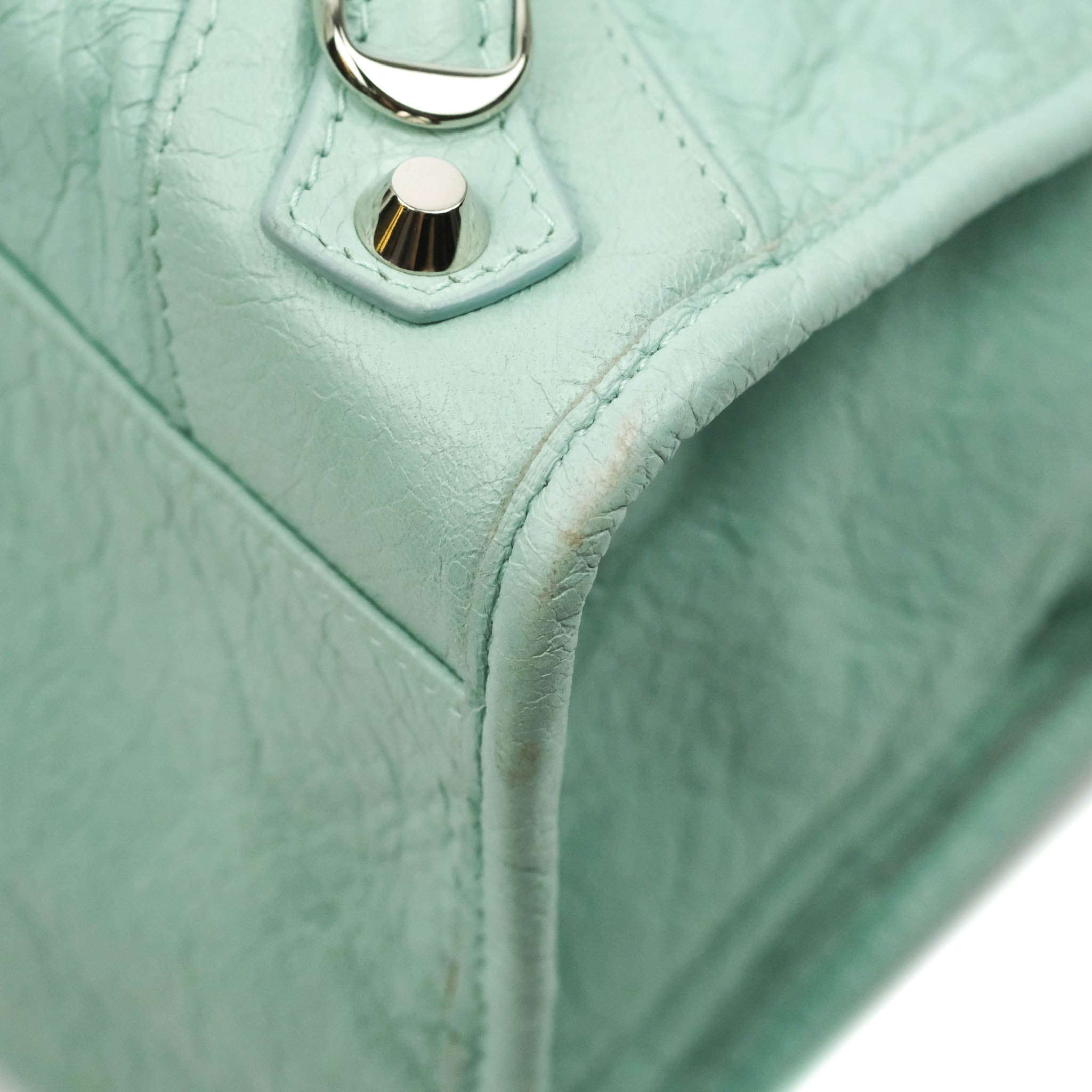 BALENCIAGA Mini Neo Classic City Leather Bag in Rose  COCOON