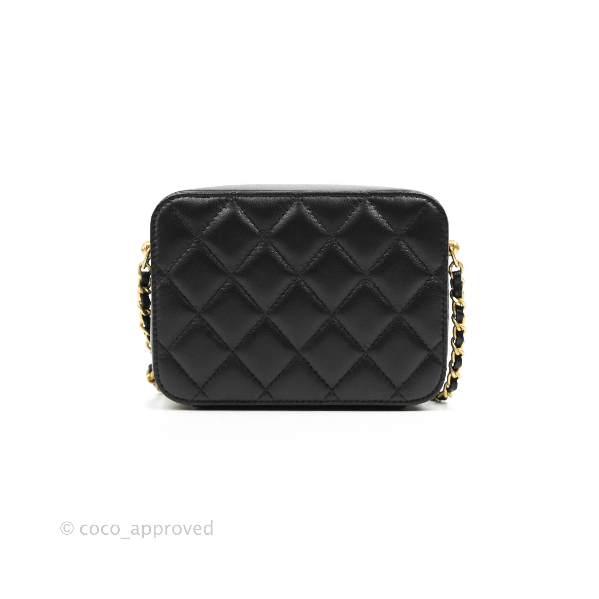 Chanel White Quilted Caviar Small Vanity With Chain Gold Hardware, 2022  Available For Immediate Sale At Sotheby's