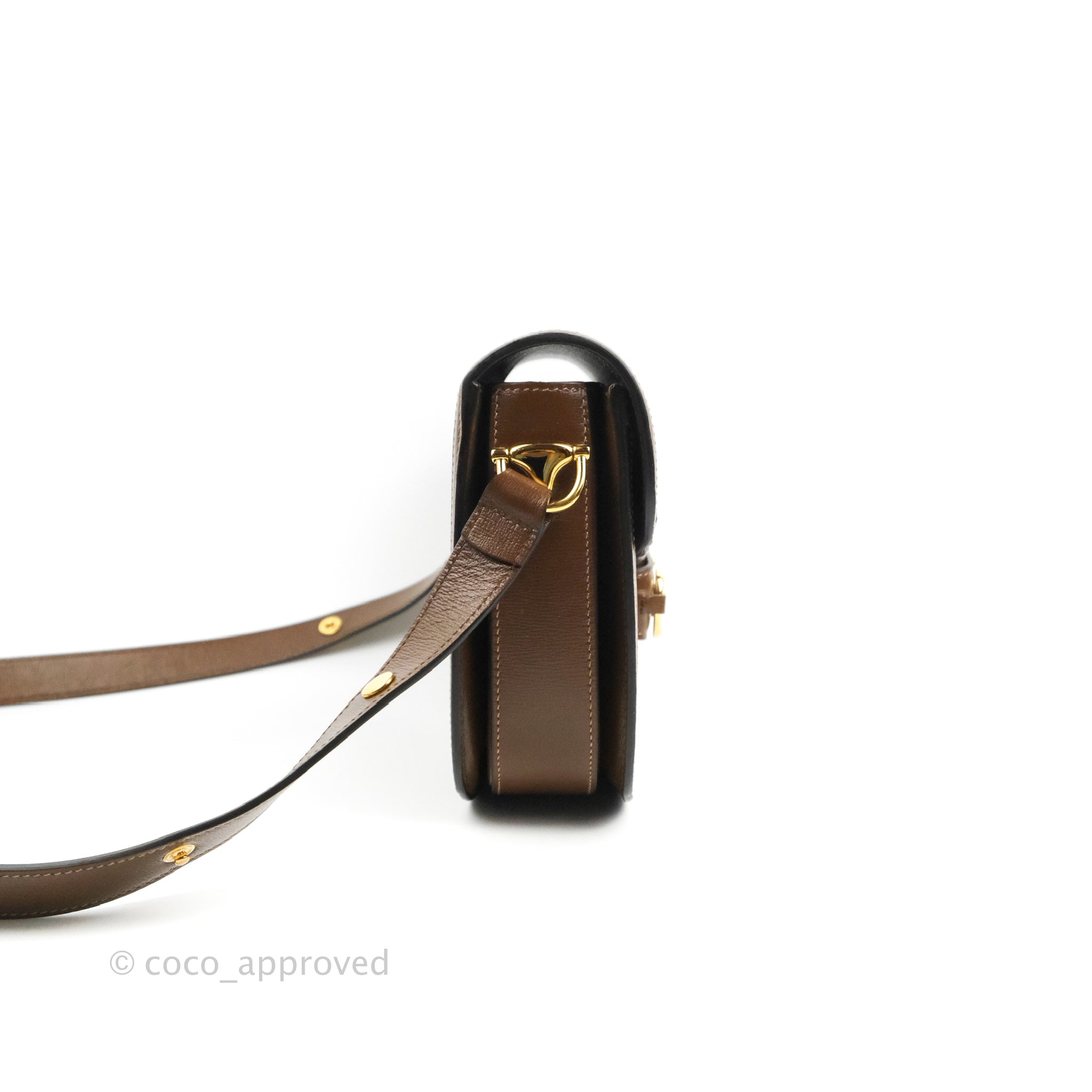 Louis Vuitton Vintage Brown GG Supreme Horsebit 1955 Shoulder