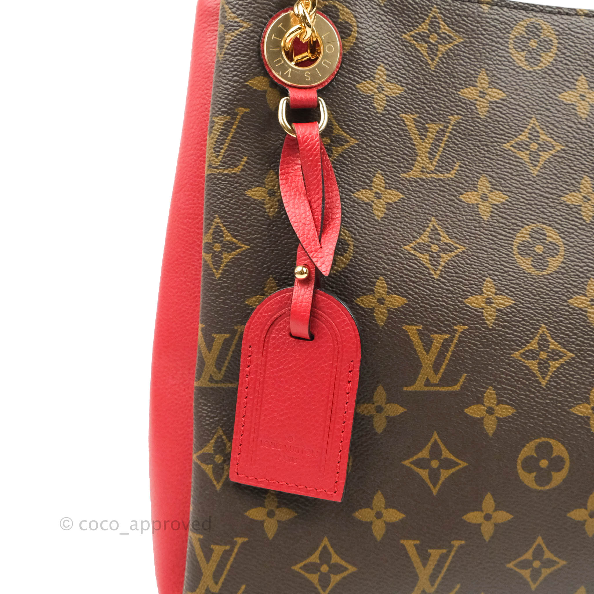 Louis Vuitton, Bags, Louis Vuitton Surene Mm Canvas Leather Monogram Tote