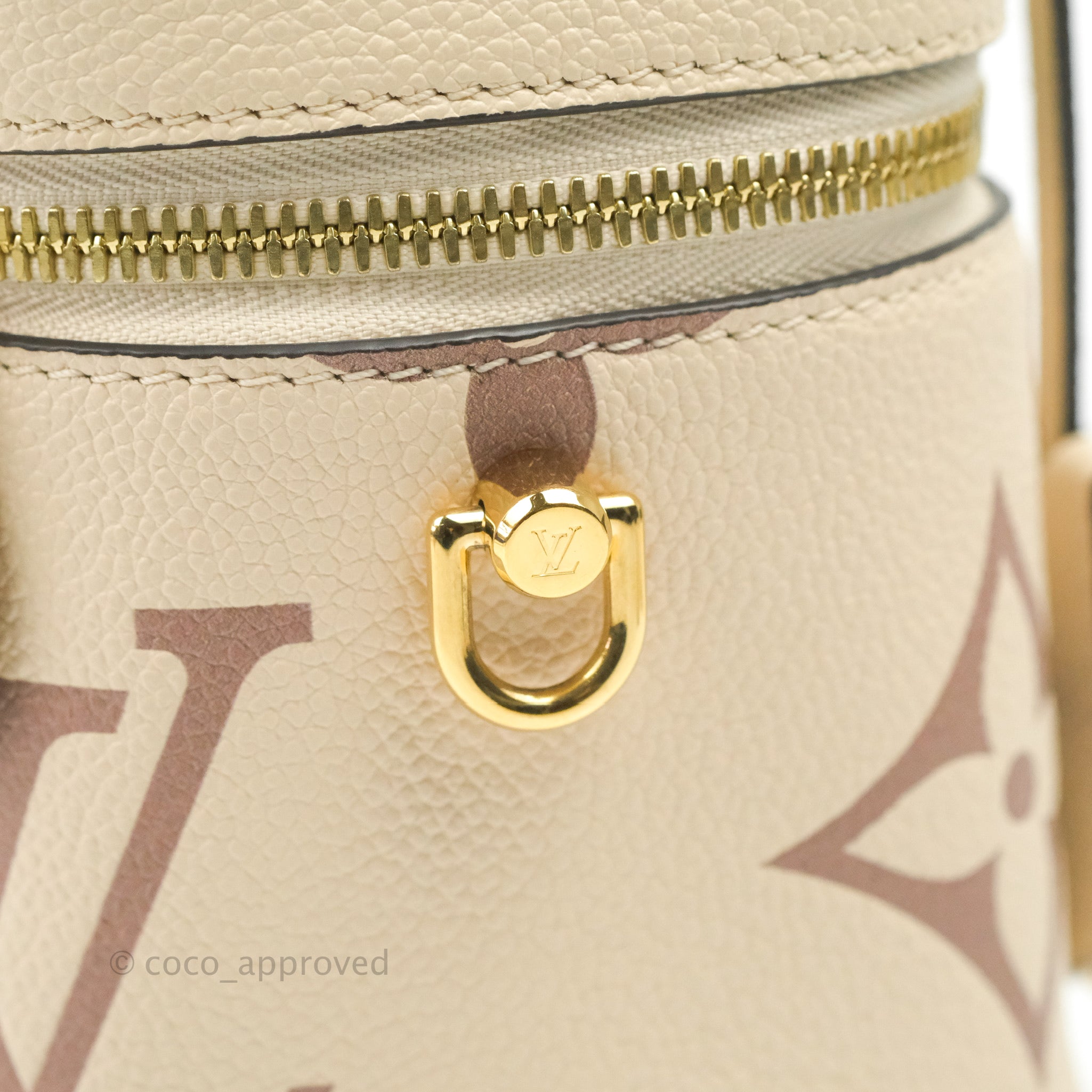 Louis Vuitton Empreinte Monogram Giant Vanity PM Creme Bois De Rose