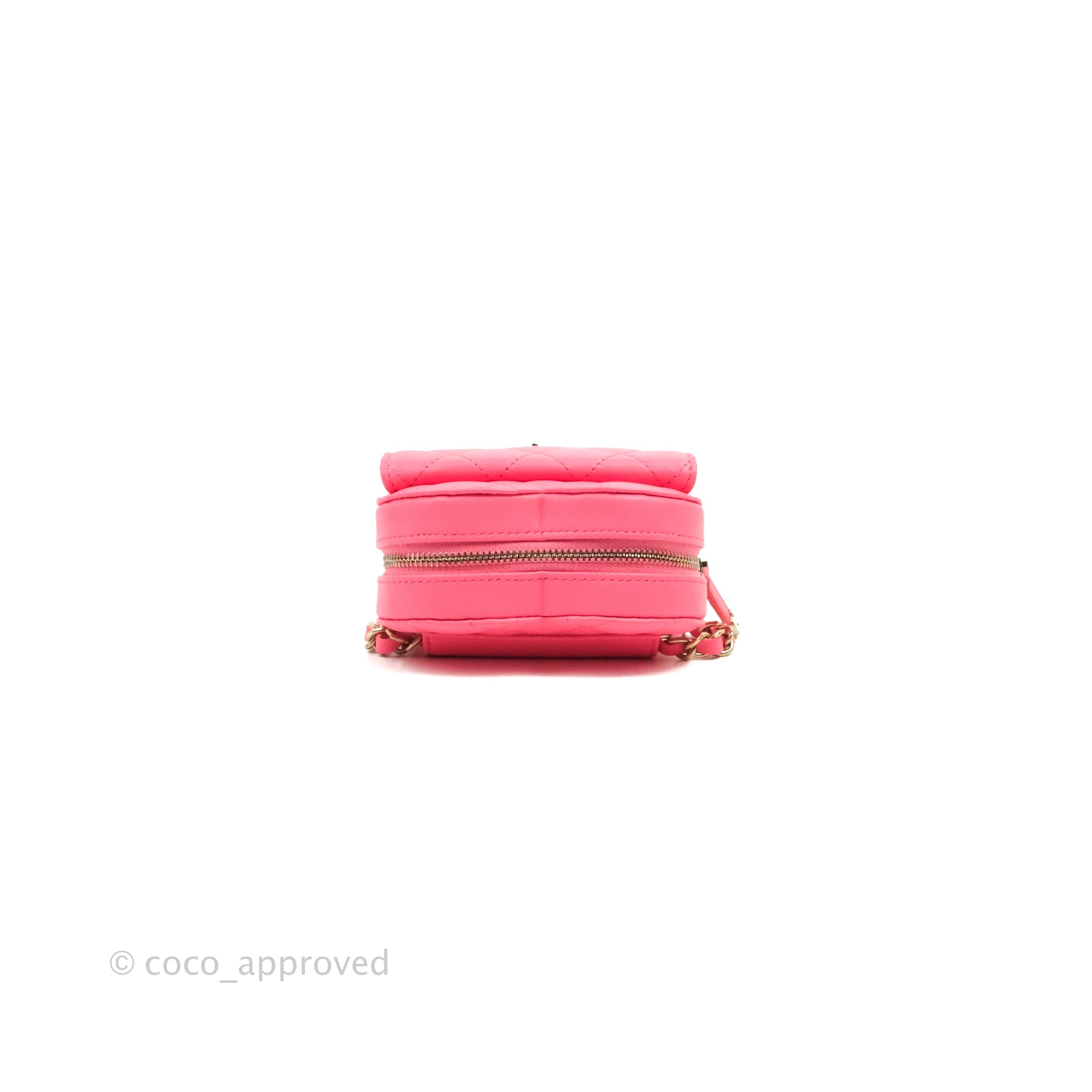Chanel Mini Heart Belt Bag Pink Lambskin Gold Hardware 22S – Coco Approved  Studio
