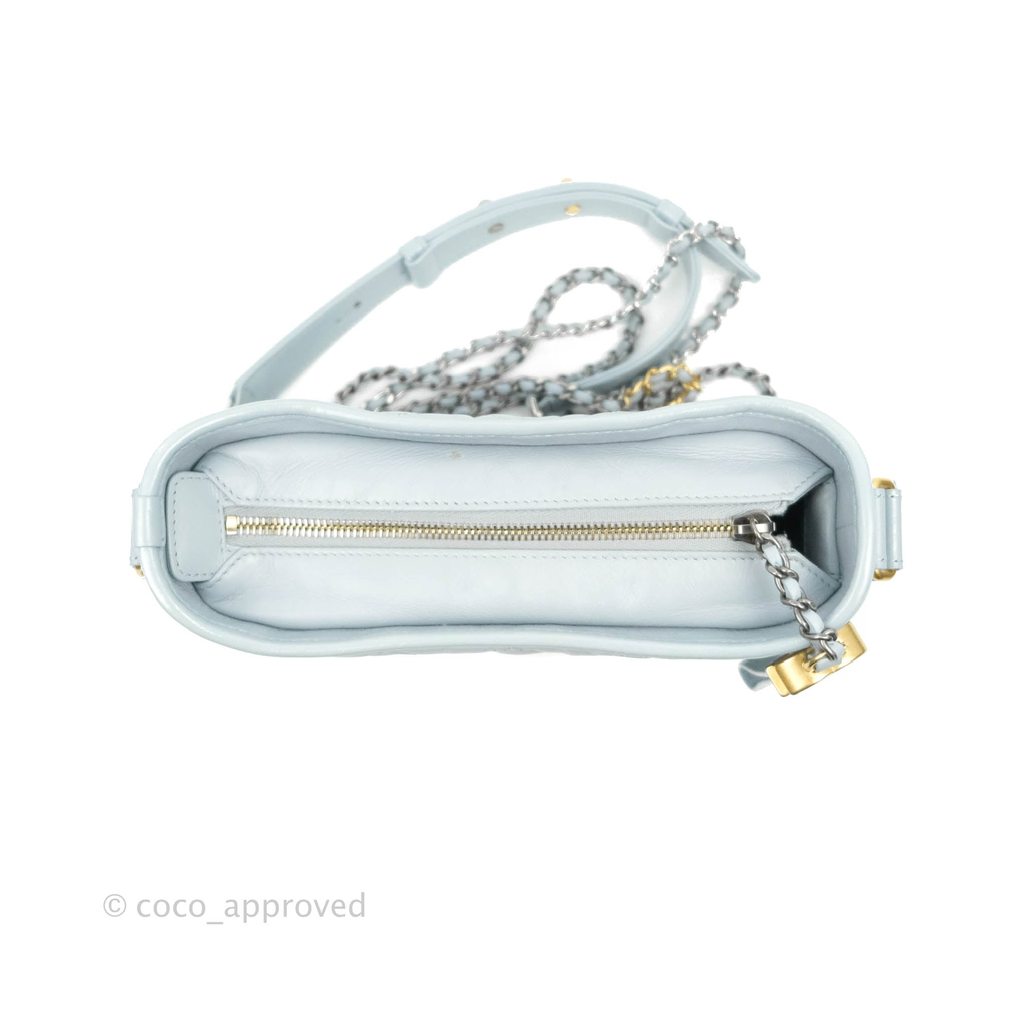 Chanel Small Gabrielle Hobo Light Blue Grey Aged Calfskin Mixed Hardwa –  Coco Approved Studio