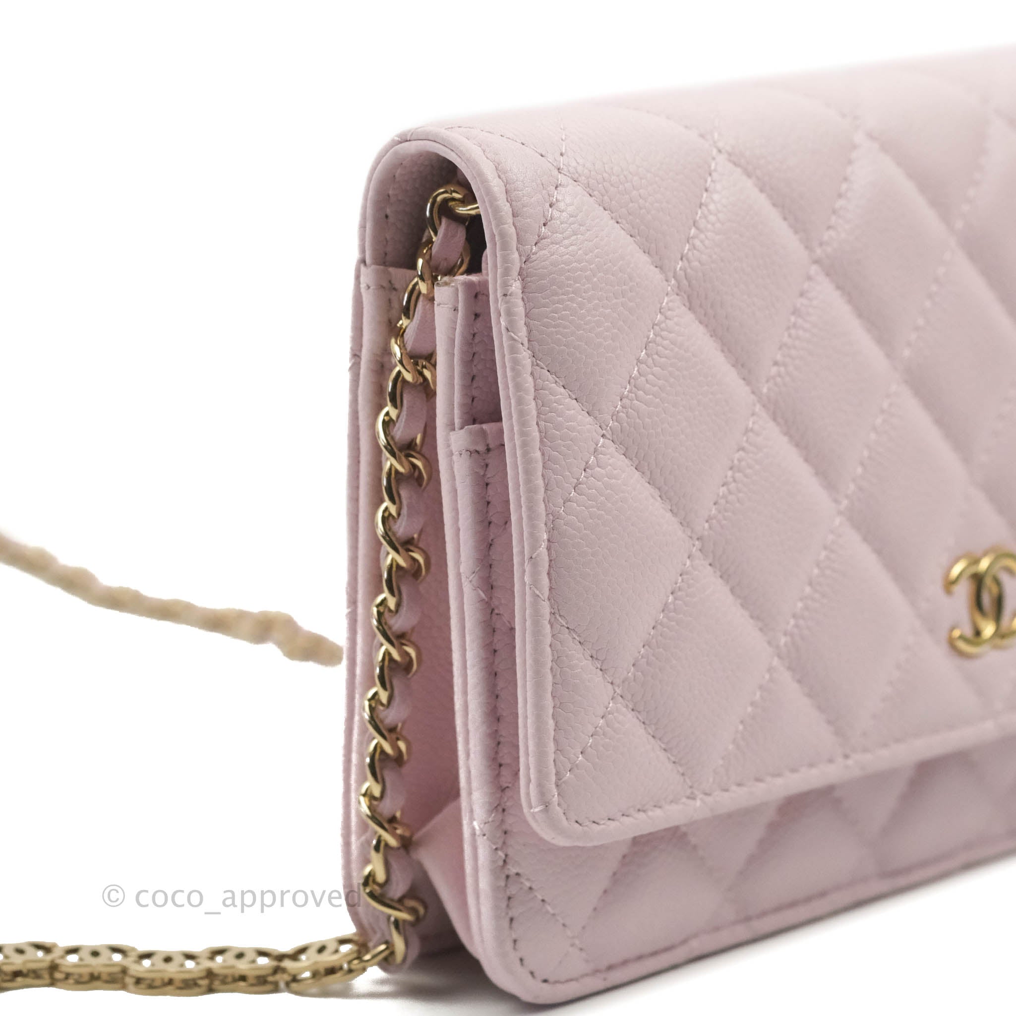 Chanel Classic Wallet on Chain WOC in 22B Pink Caviar LGHW – Brands Lover