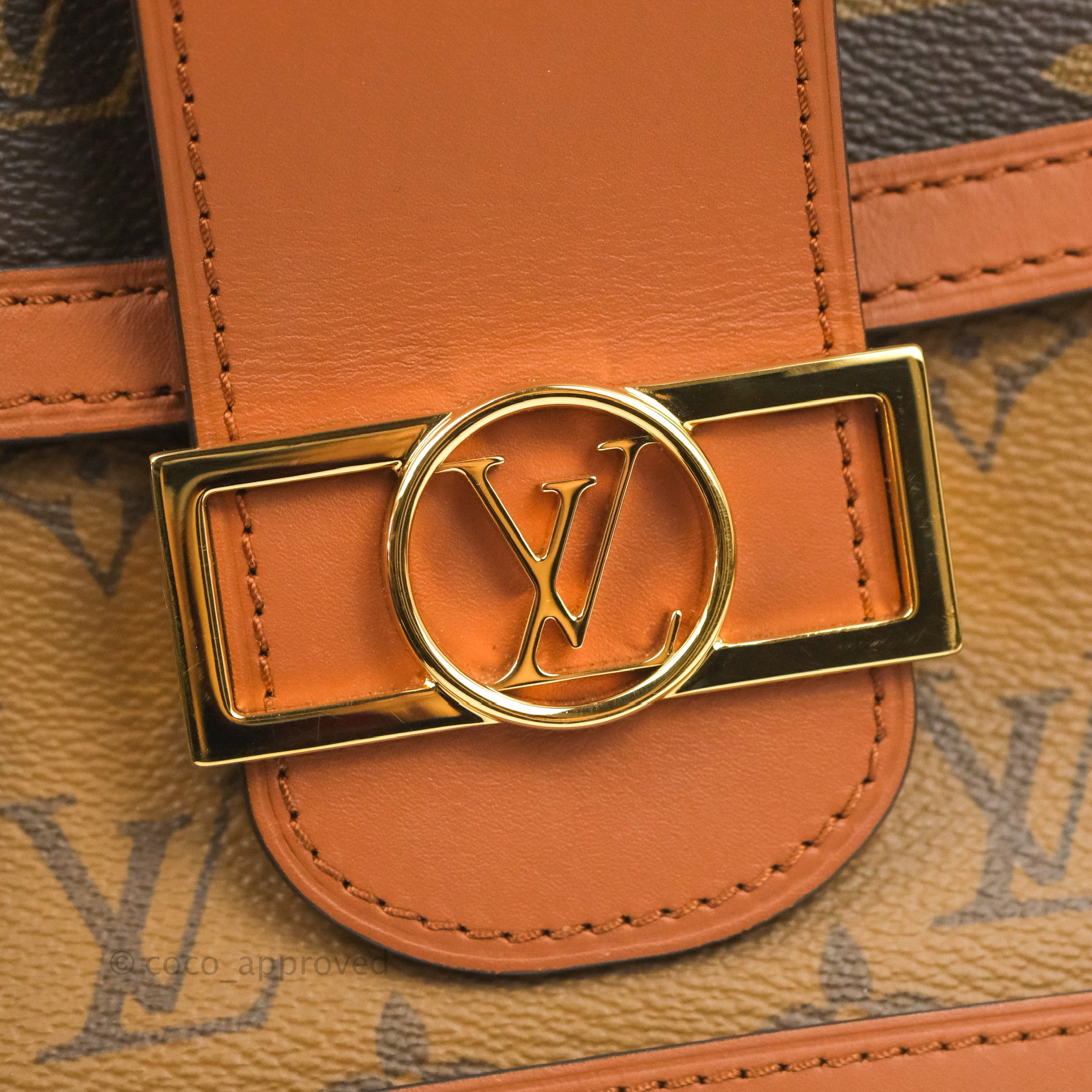 Louis+Vuitton+Dauphine+Belt+Bag+Orange+Canvas for sale online