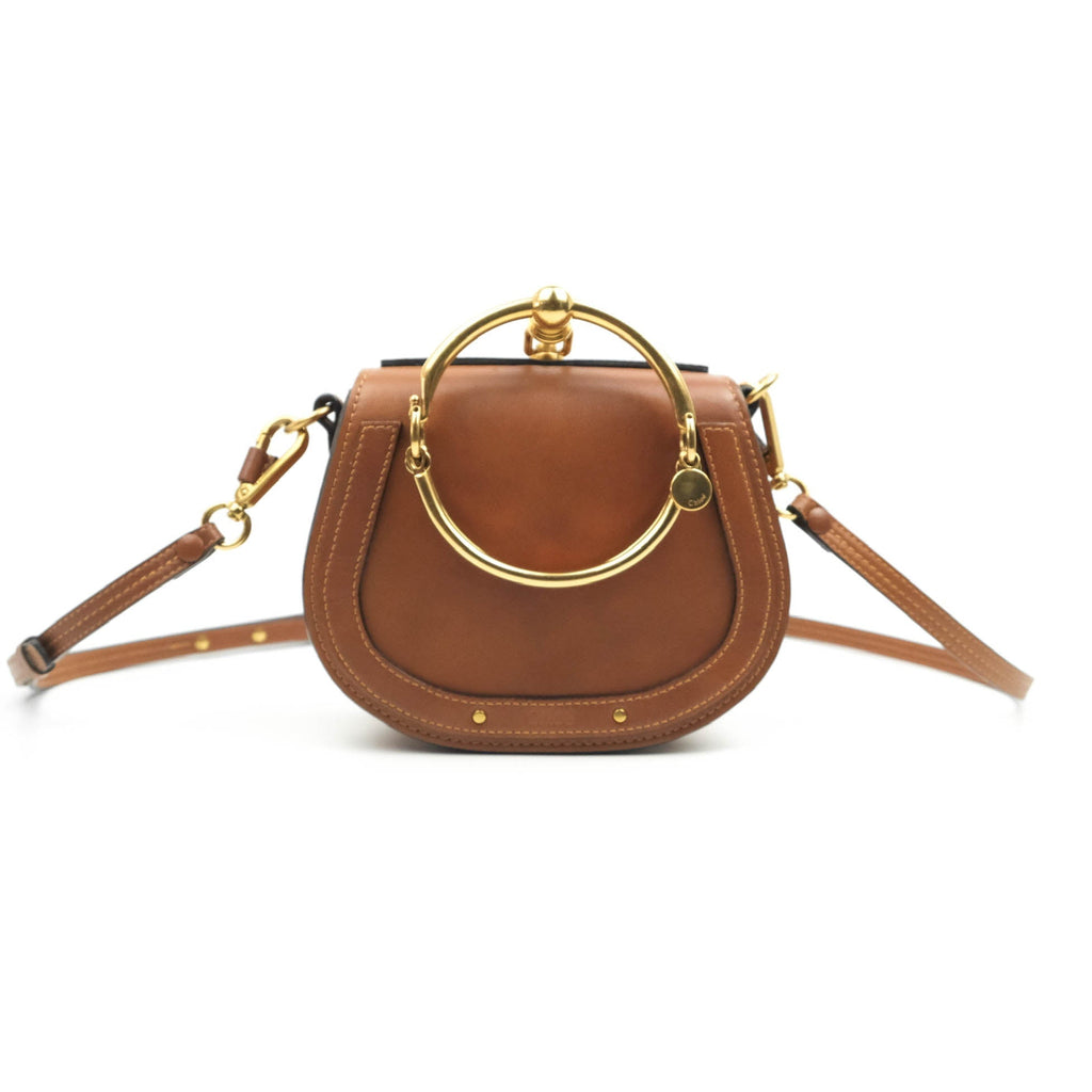 Chloé Nile Crossbody Bag Brown Calfskin