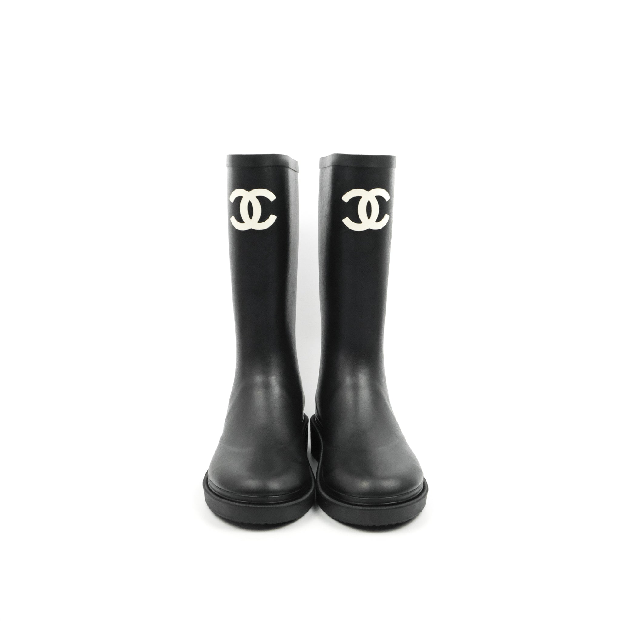 Sold at Auction: Chanel tall black boot