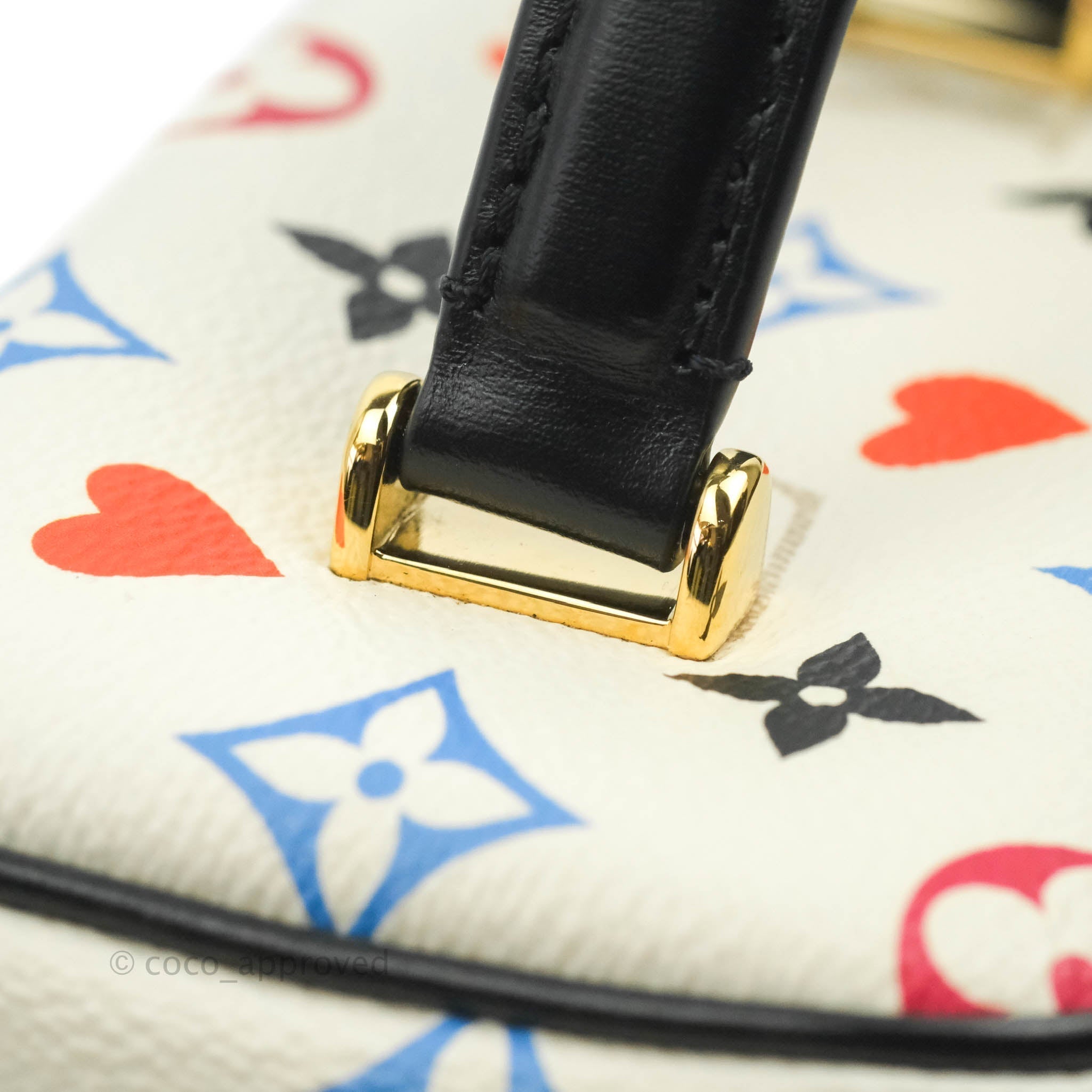 Louis Vuitton Game On Vanity PM White Heart Monogram LV Top Handle
