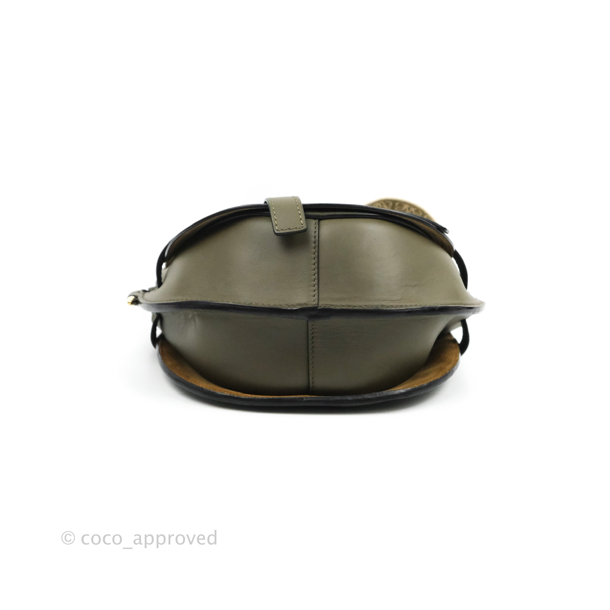 Loewe Small Gate Bag Classic Calfskin In Green