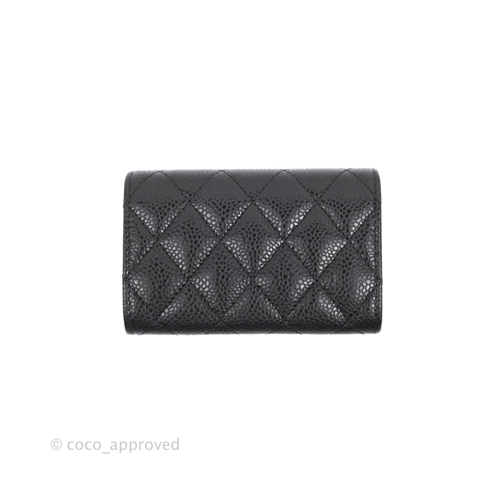 Chanel Black Quilted Caviar Like A Wallet Flap Gold Hardware, 2022  Available For Immediate Sale At Sotheby's