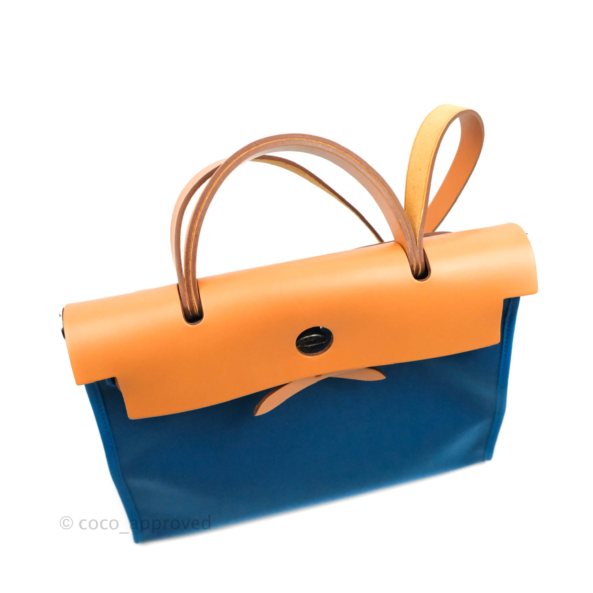 Hermès Herbag Zip 31 Bag Bleu Aztèque/Menthe/Nature GHW – The Luxury Shopper