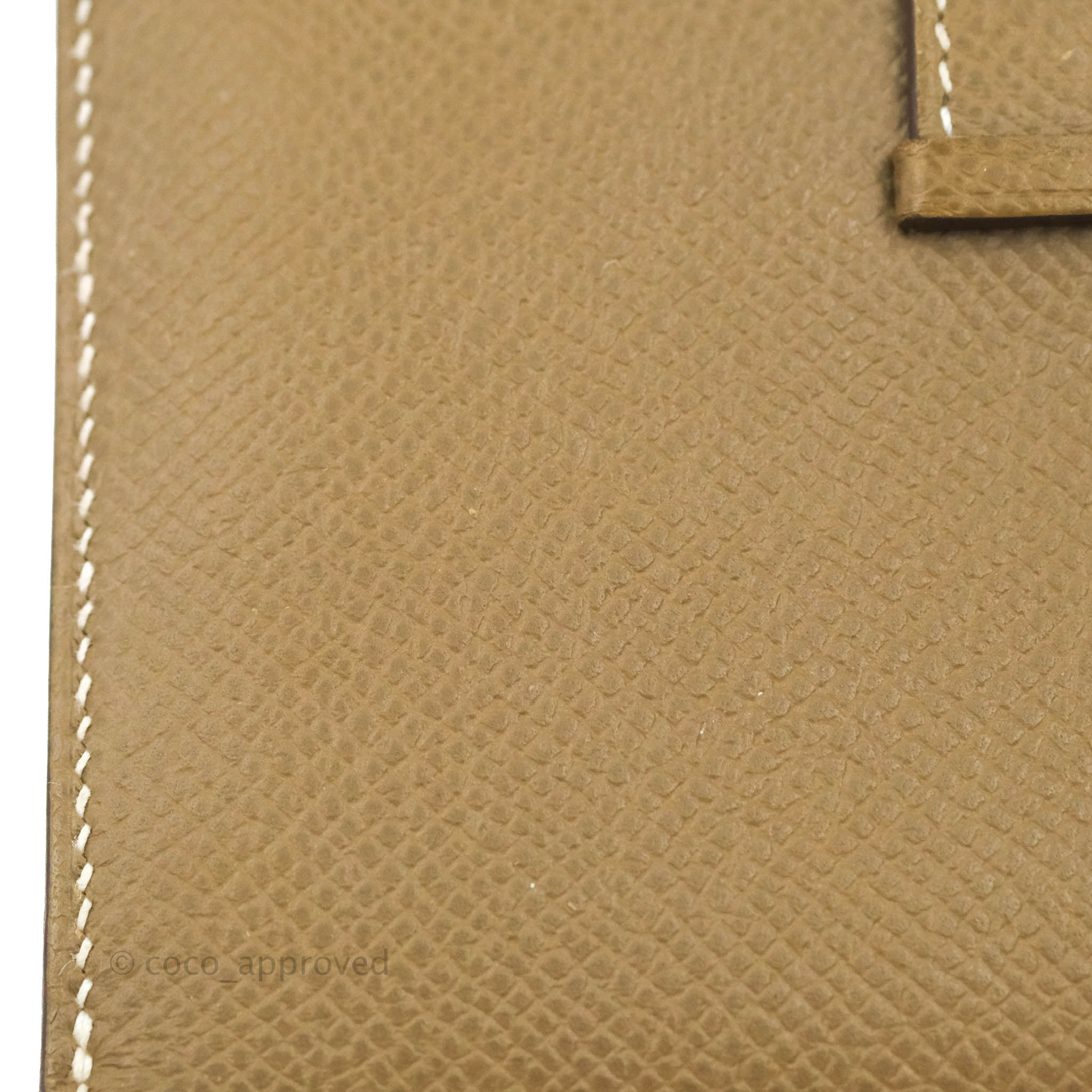 Hermes Blue Paon Epsom Leather Bearn Gusset Wallet Hermes