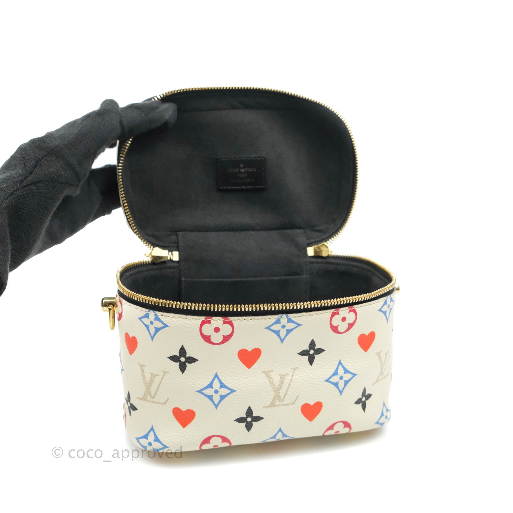 Túi Louis Vuitton Game On Vanity PM Bag siêu cấp màu trắng size 19
