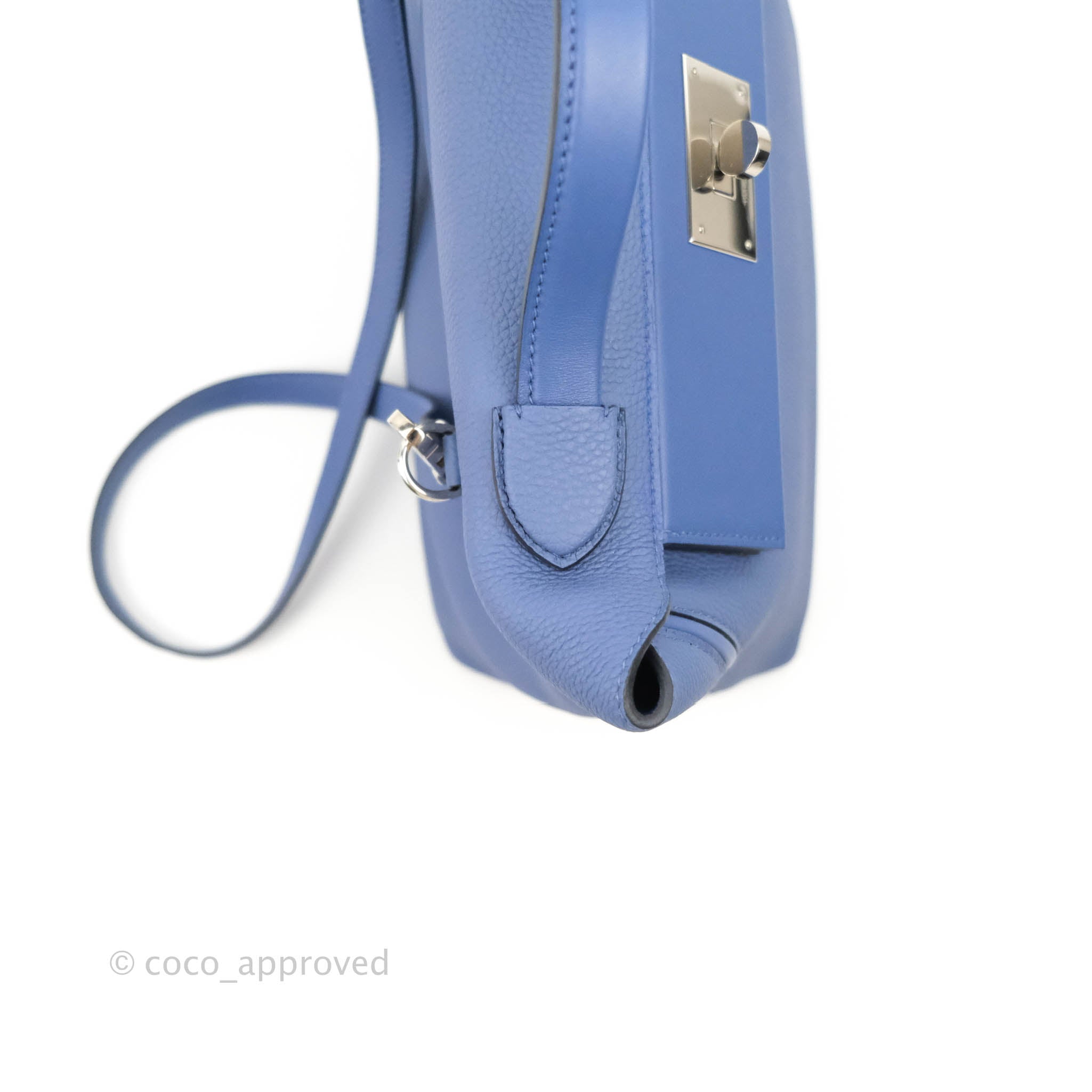 Hermès - Hermès 24/24 29 Togo Leather Handbag-Deep Blue Silver Hardware