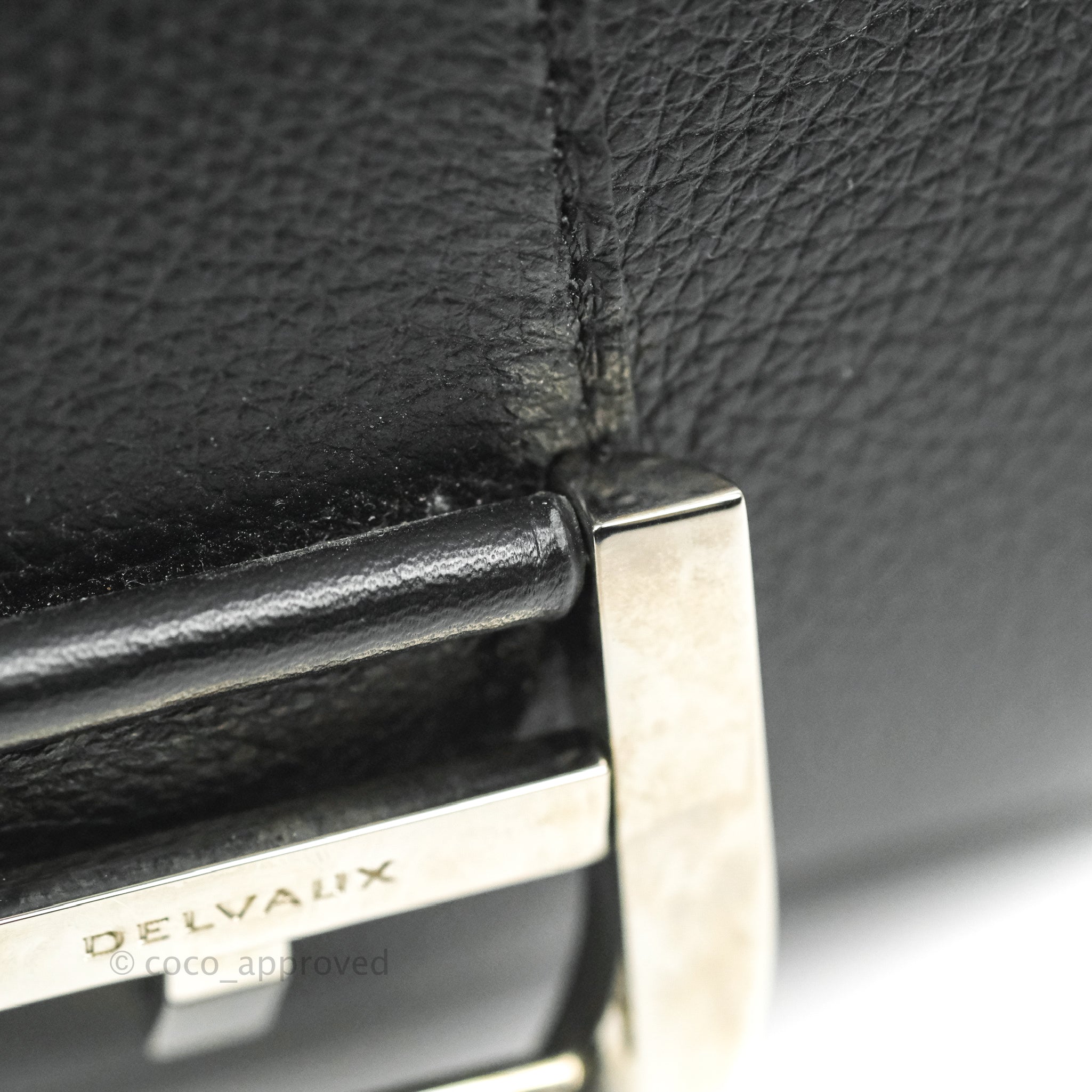 Delvaux Mini Brillant Bag Vegetal Rodeo Black Calf Silver Hardware – Coco  Approved Studio