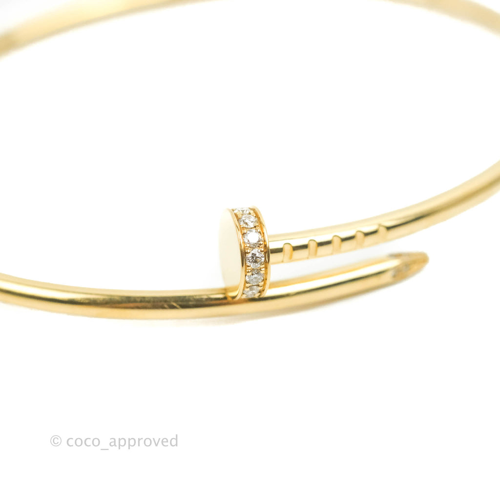 Cartier Juste Un Clou Bracelet Yellow Gold Diamond