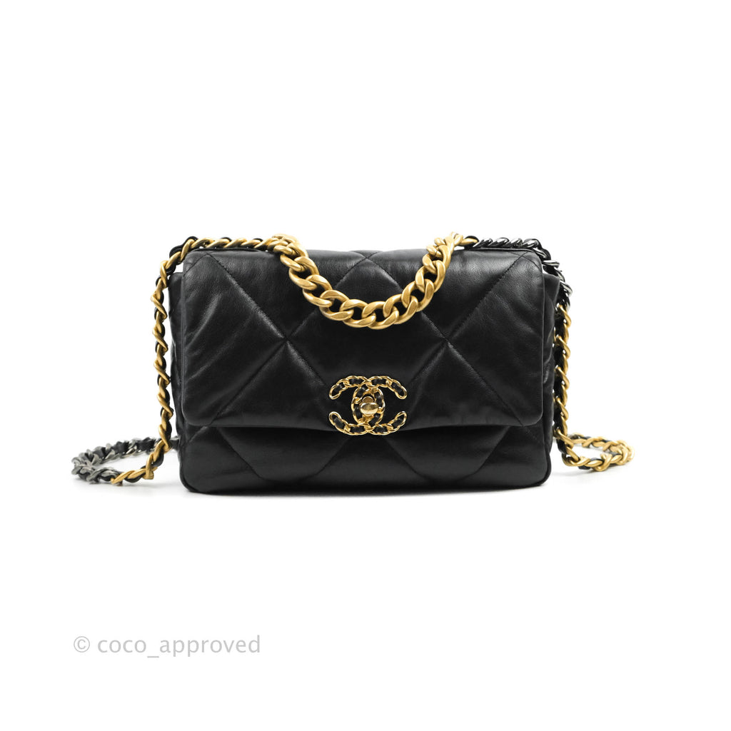 Chanel 19 Small Black Mixed Hardware